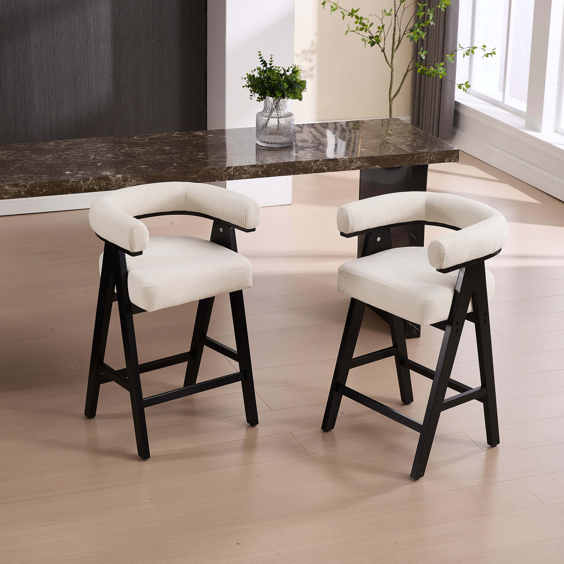 Farmhouse Counter Stools Set of 2-63241CS