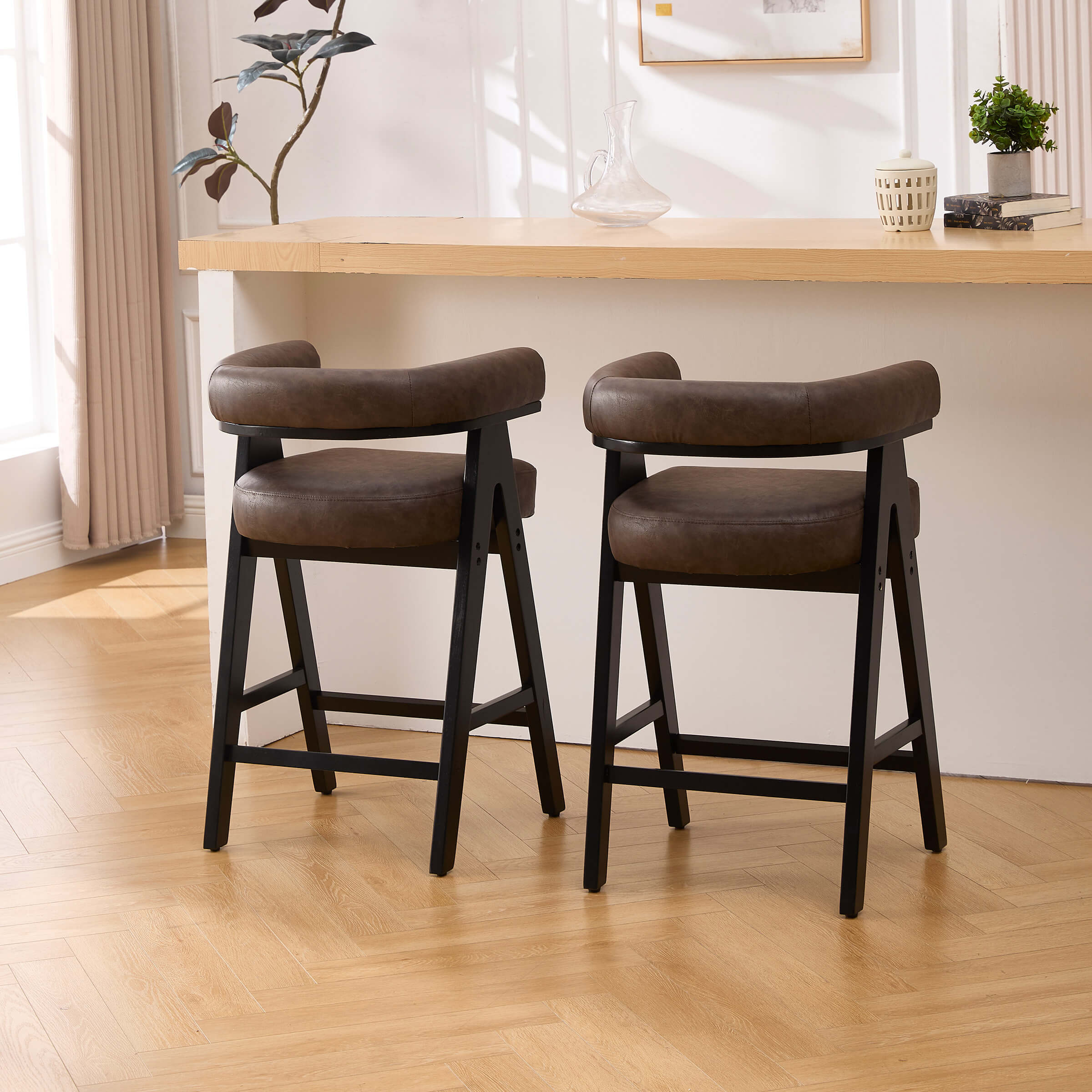 Farmhouse Bar Stools Set of 2-63241CS