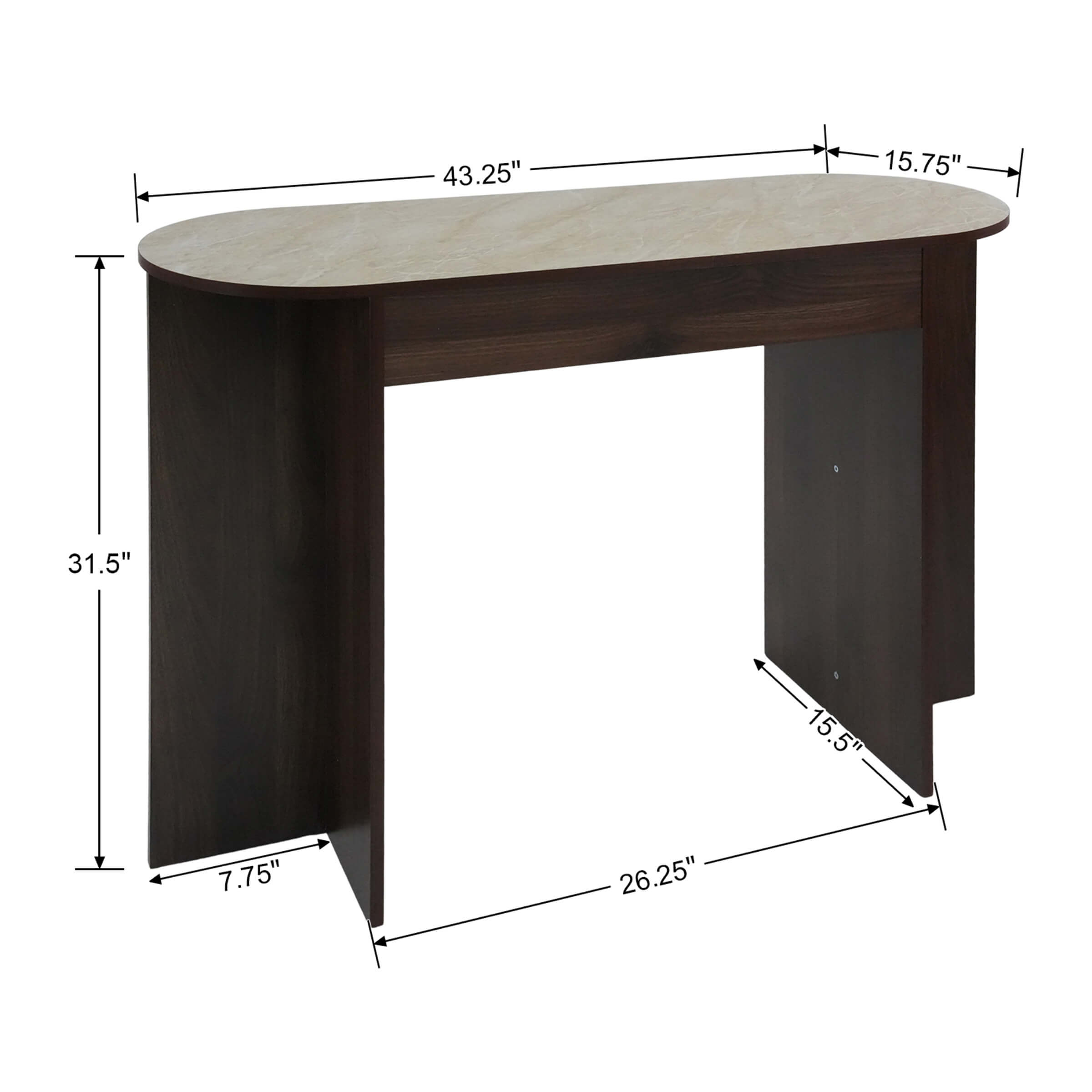KMAX 43 Inch Mid Century Console Table - 15102ET