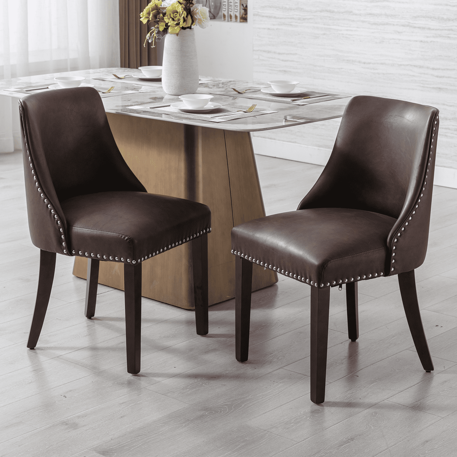Kmax Mid Century Modern Dining Chairs Set of 2 - 6028