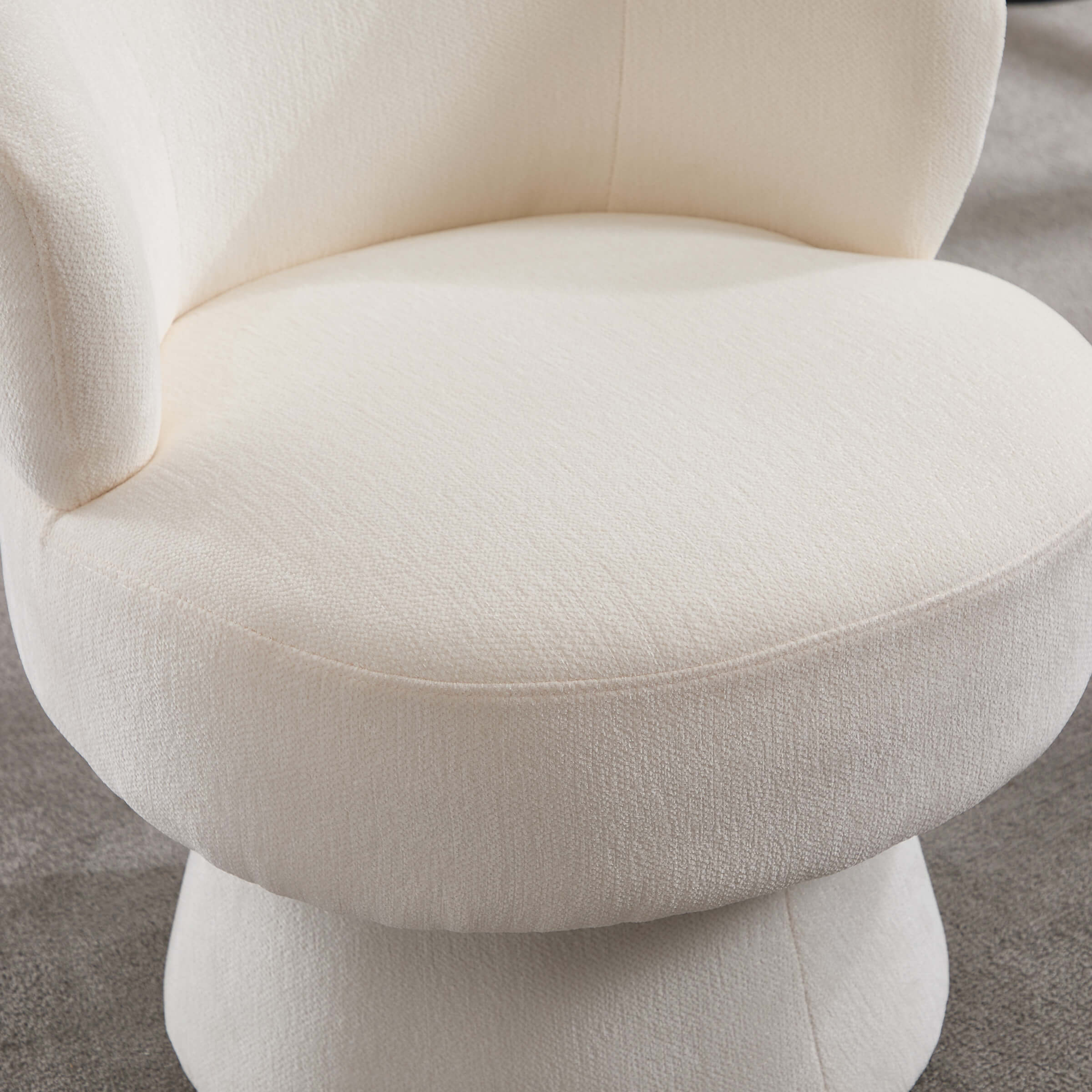 KMAX Modern Accent Round Swivel Armchair - 9918DC