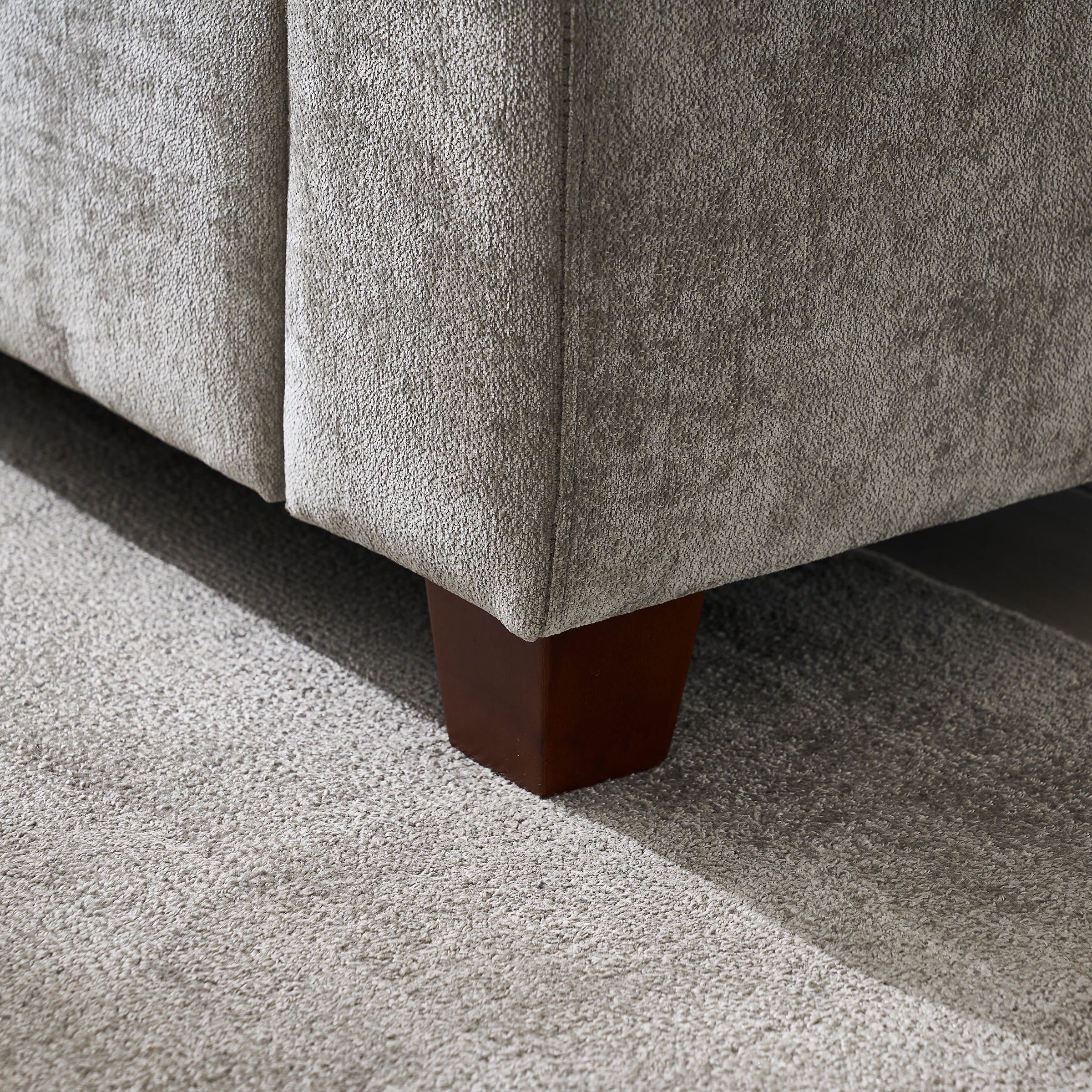 VESCASA Modern Armrest Chenille Sectional Sofa - 1017SF