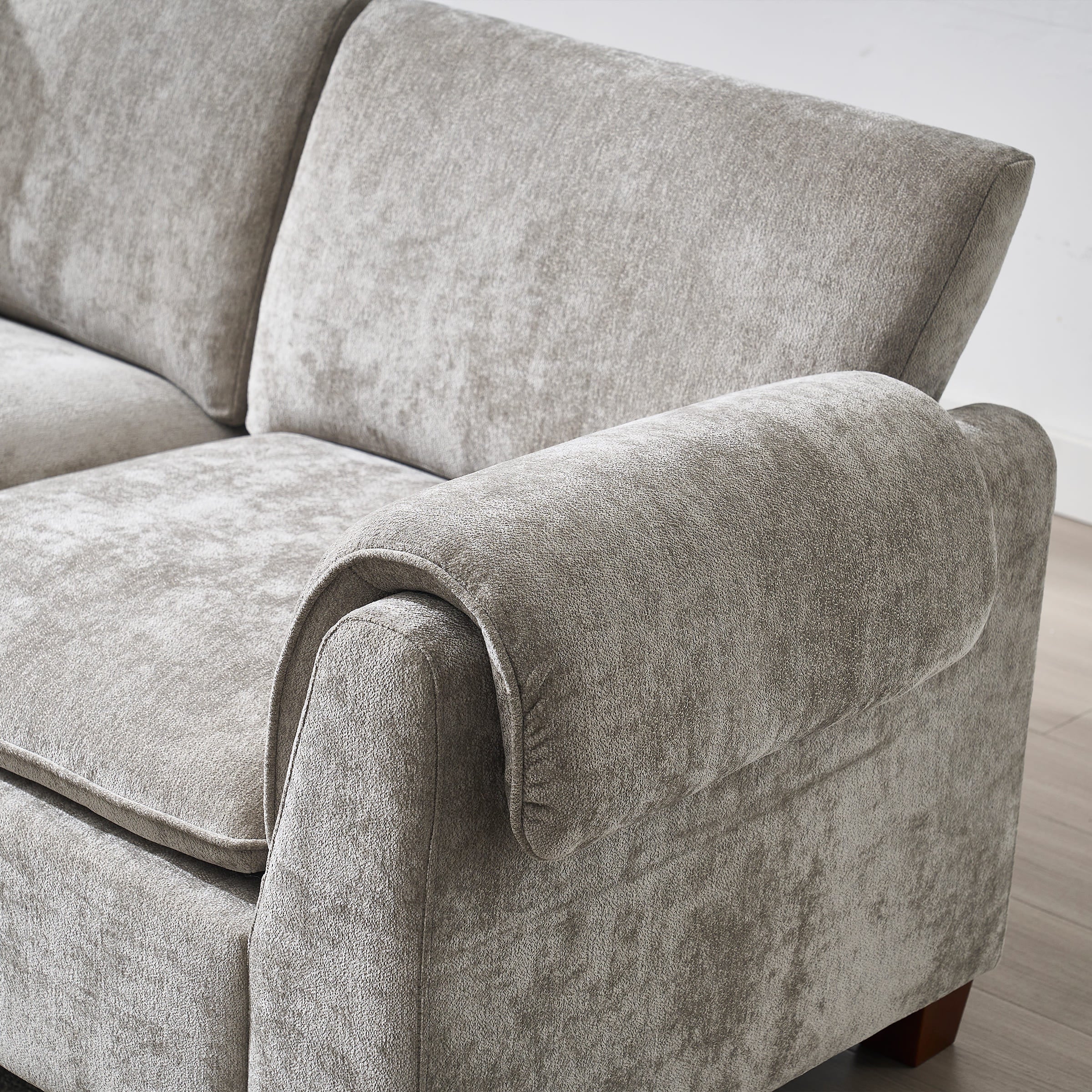 VESCASA Modern Armrest Chenille Sectional Sofa - 1017SF