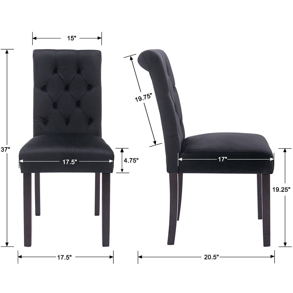 Janoray Armless Dining Chairs Set of 2 - 7076DC