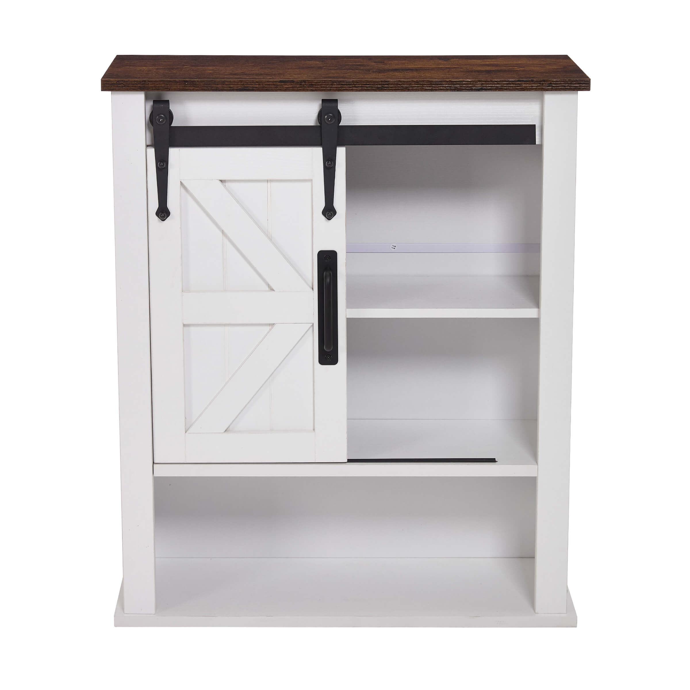 Kmax Rustic Farmhouse Cabinet with Sliding Barn Door - XX156CB