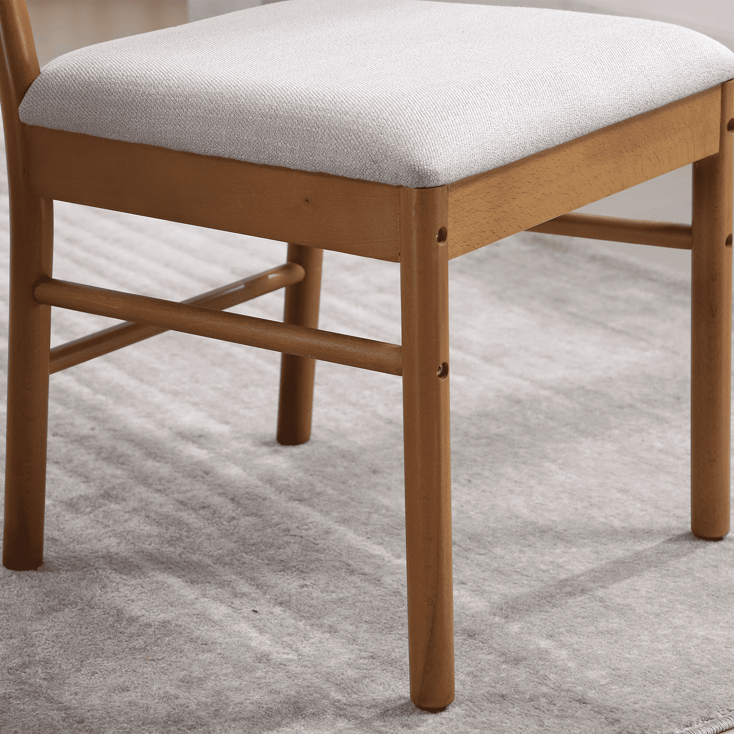 Kmax Semicircular Rattan Backrest Dining Chairs Set of 2 - 2402DC