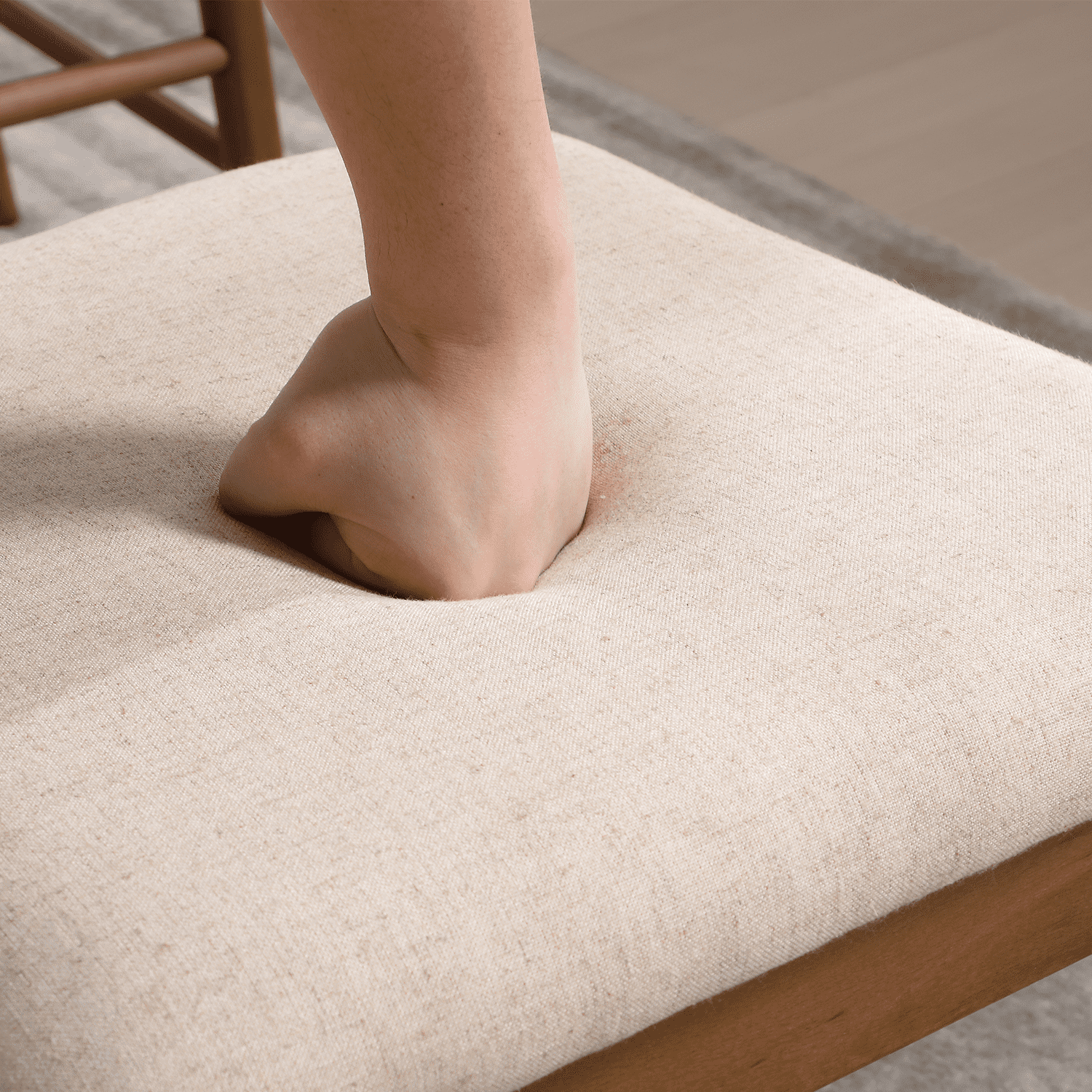 Kmax Semicircular Rattan Backrest Dining Chairs Set of 2 - 2402DC