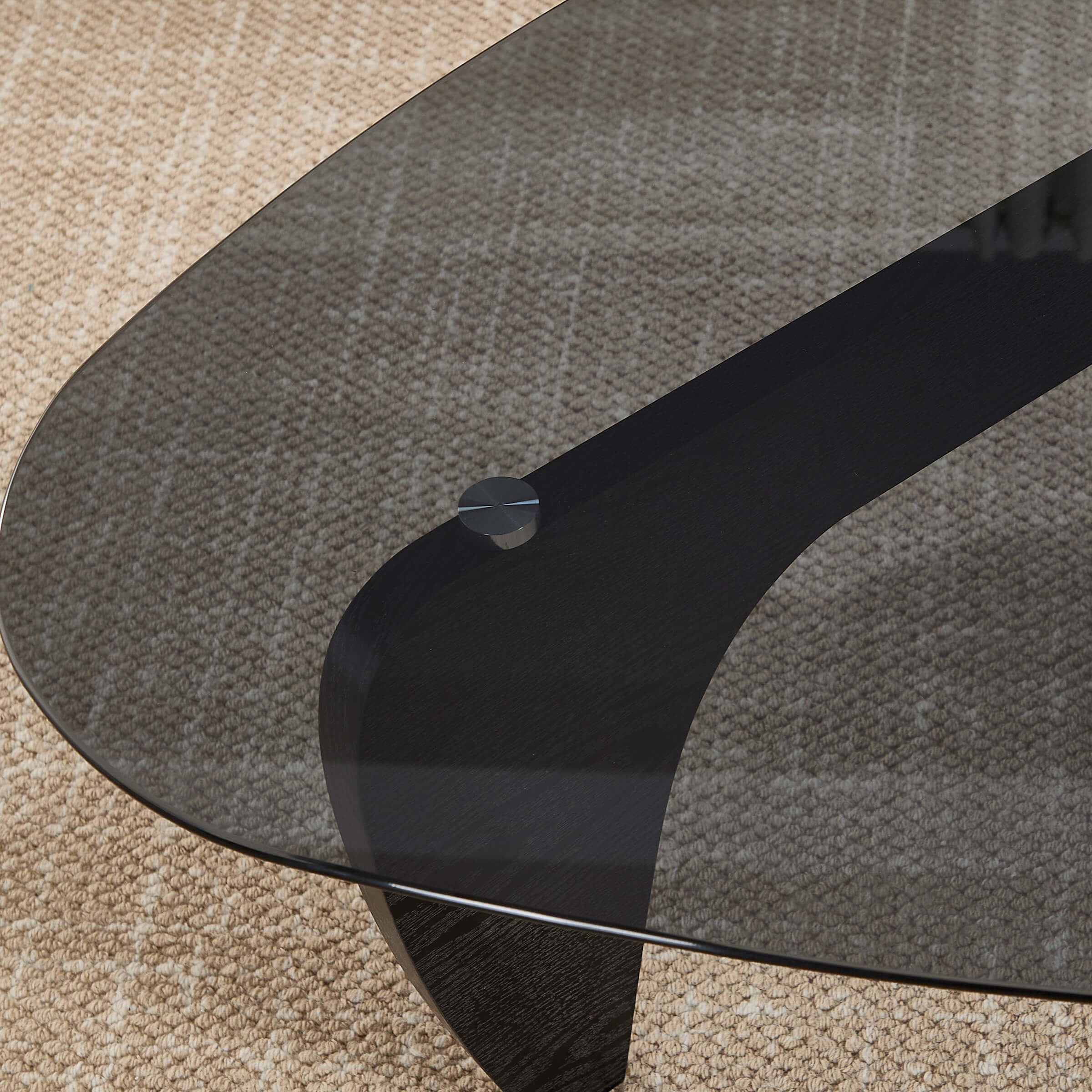 KMAX Triangle Center Table with Wood Base - 7735CT