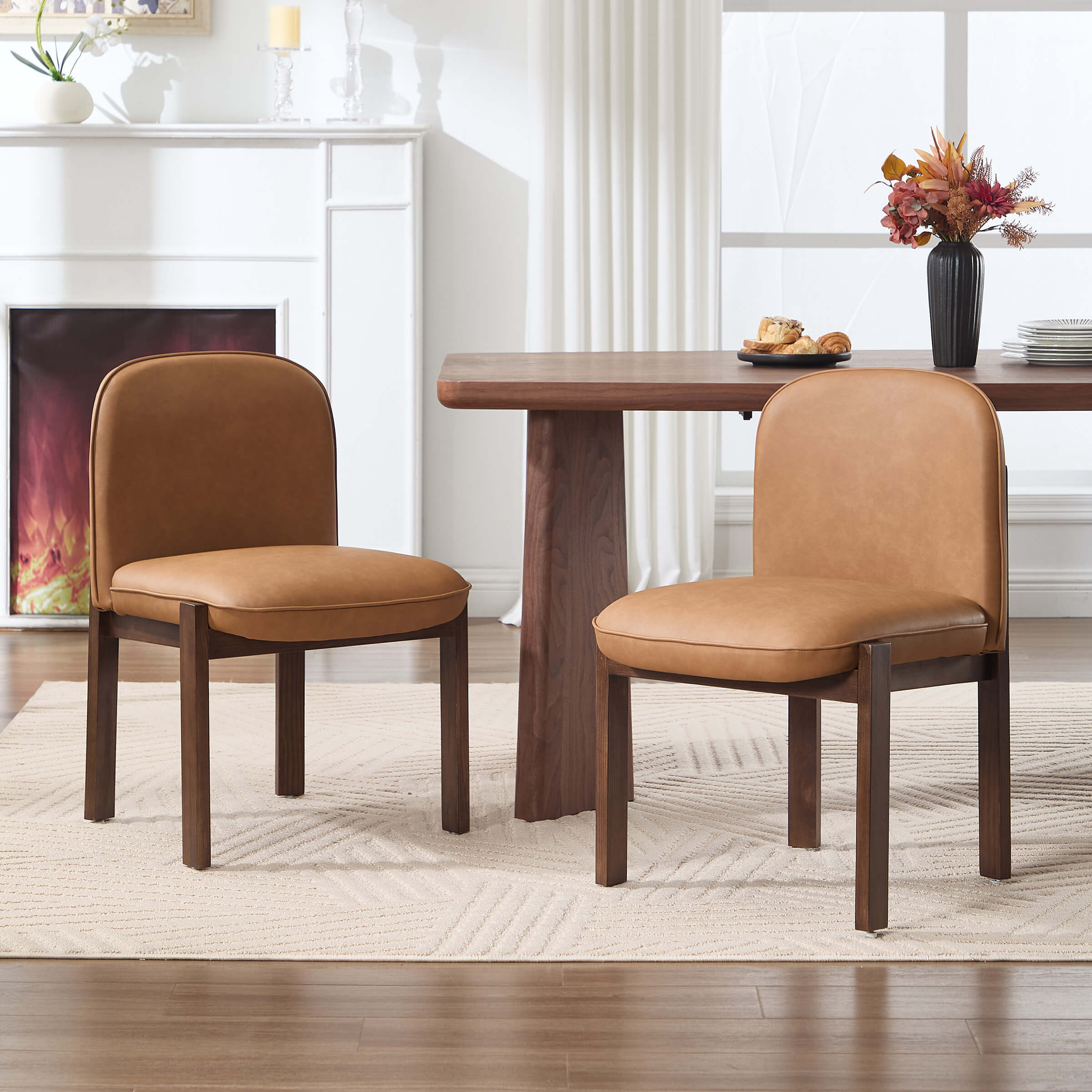 Wooden Dining Chairs Set of 2 - 8401DC