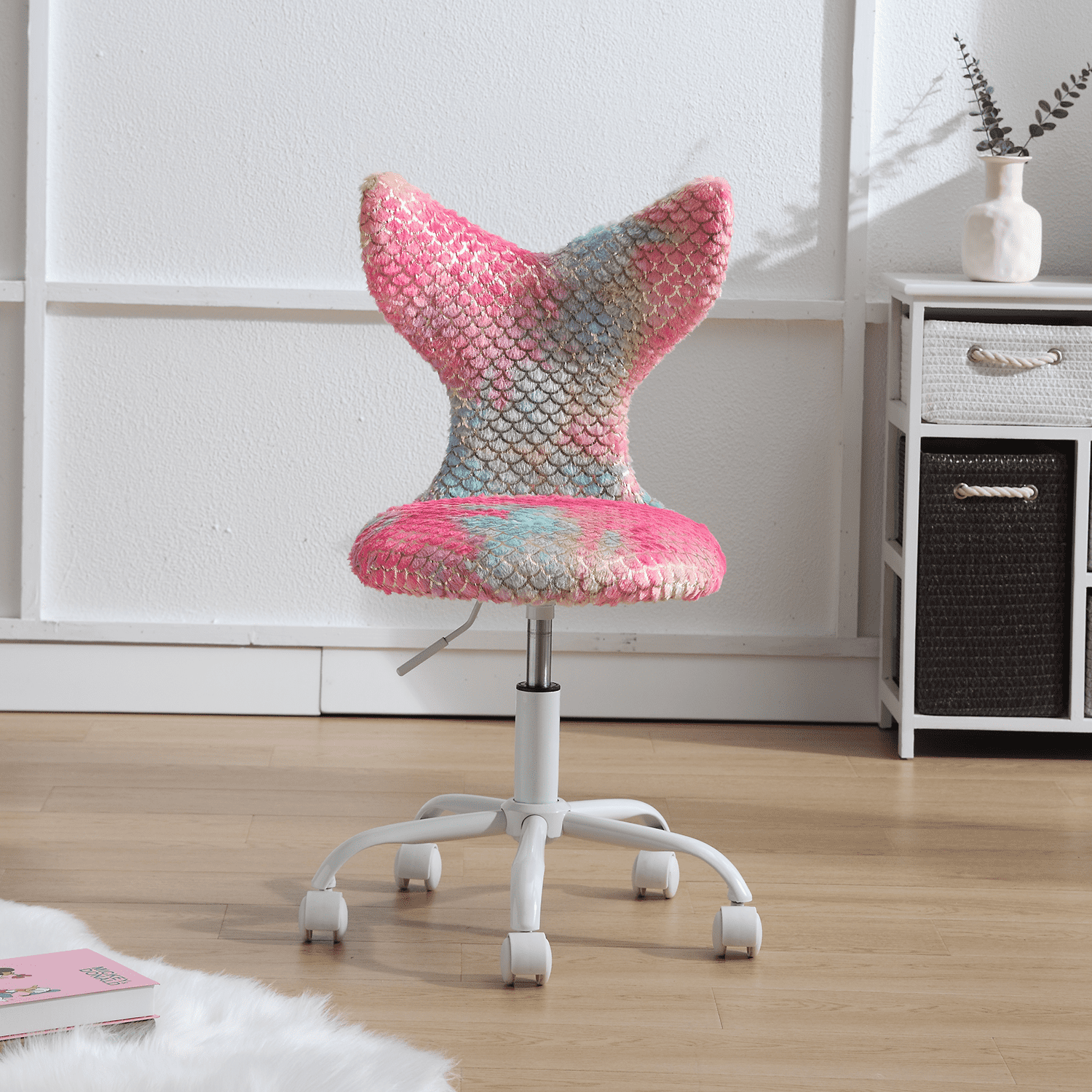 ROCITY Adjustable Swivel Mermaid Back Kids Chair 1 PCS - 1722KC