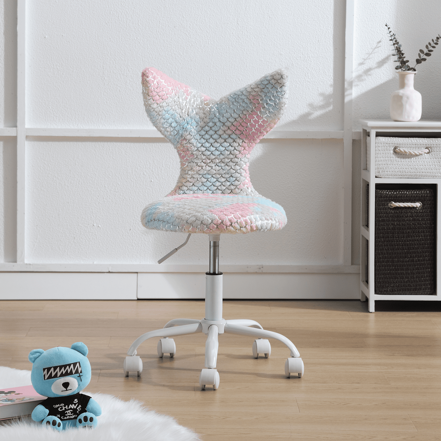 ROCITY Adjustable Swivel Mermaid Back Kids Chair 1 PCS - 1722KC