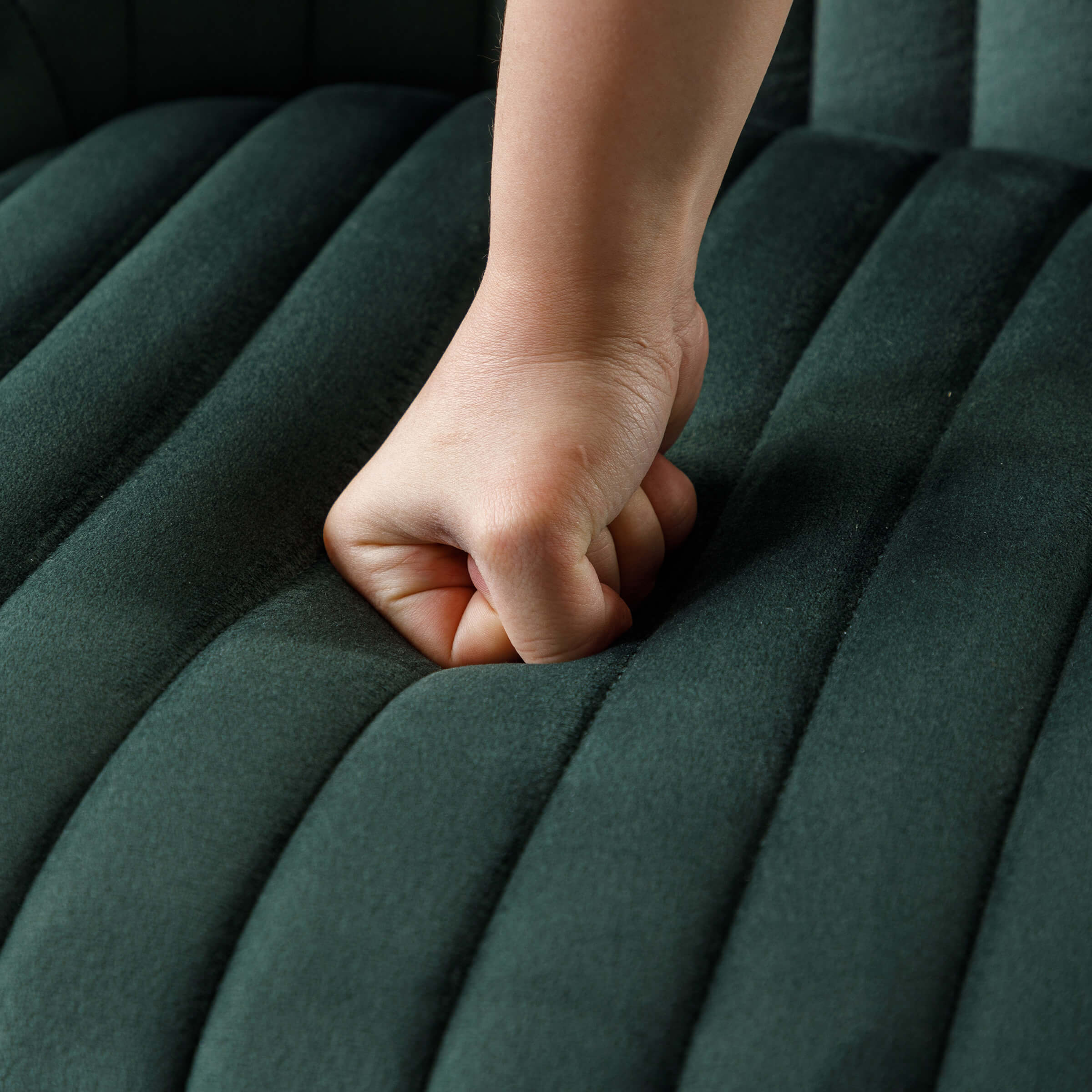 CHICAURA Armless Dining Chairs With Gold Legs Set of 2 - 9043DC