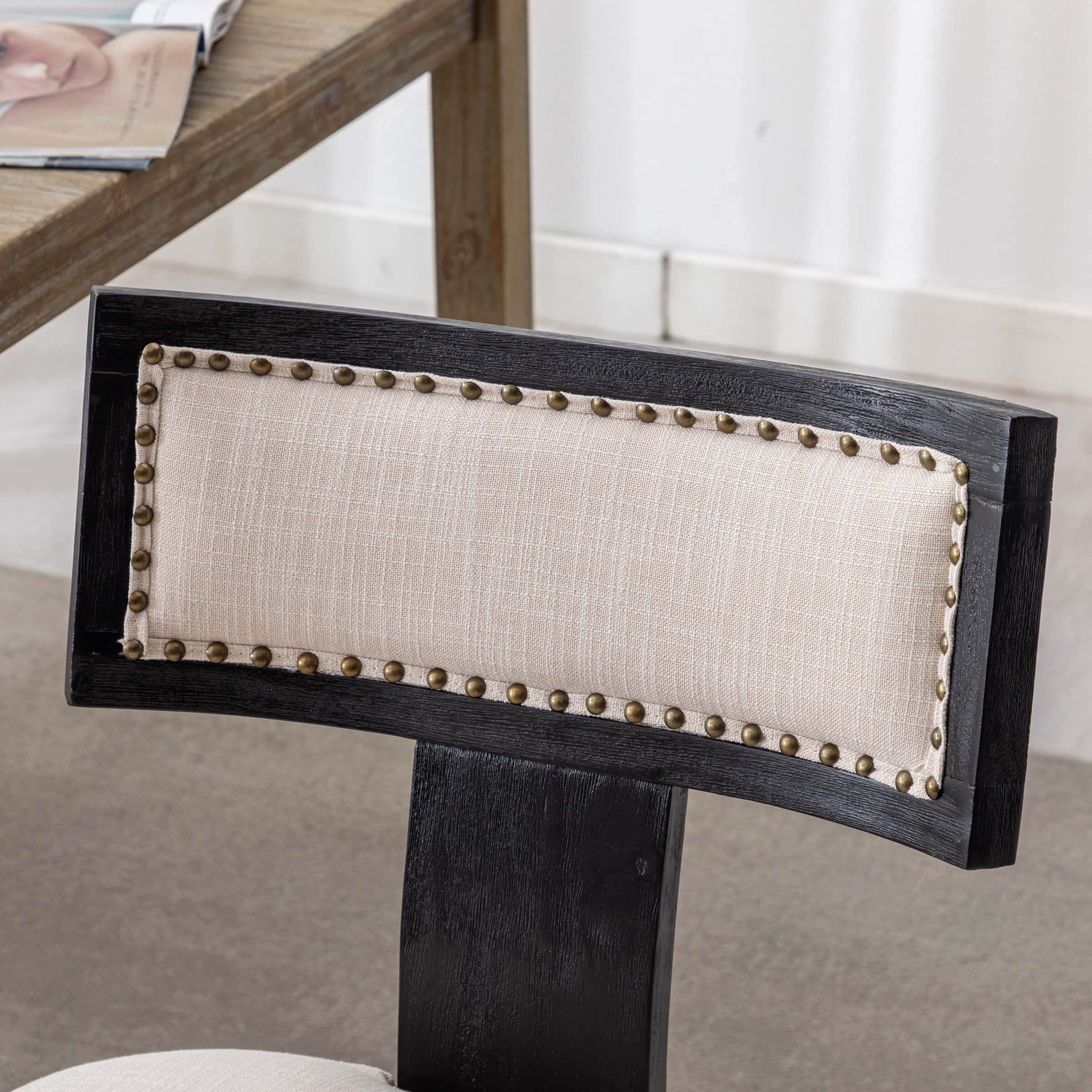 CIMOTA Classic Curved Open Back Dining Chairs Set of 2 - 1670&1917&1918