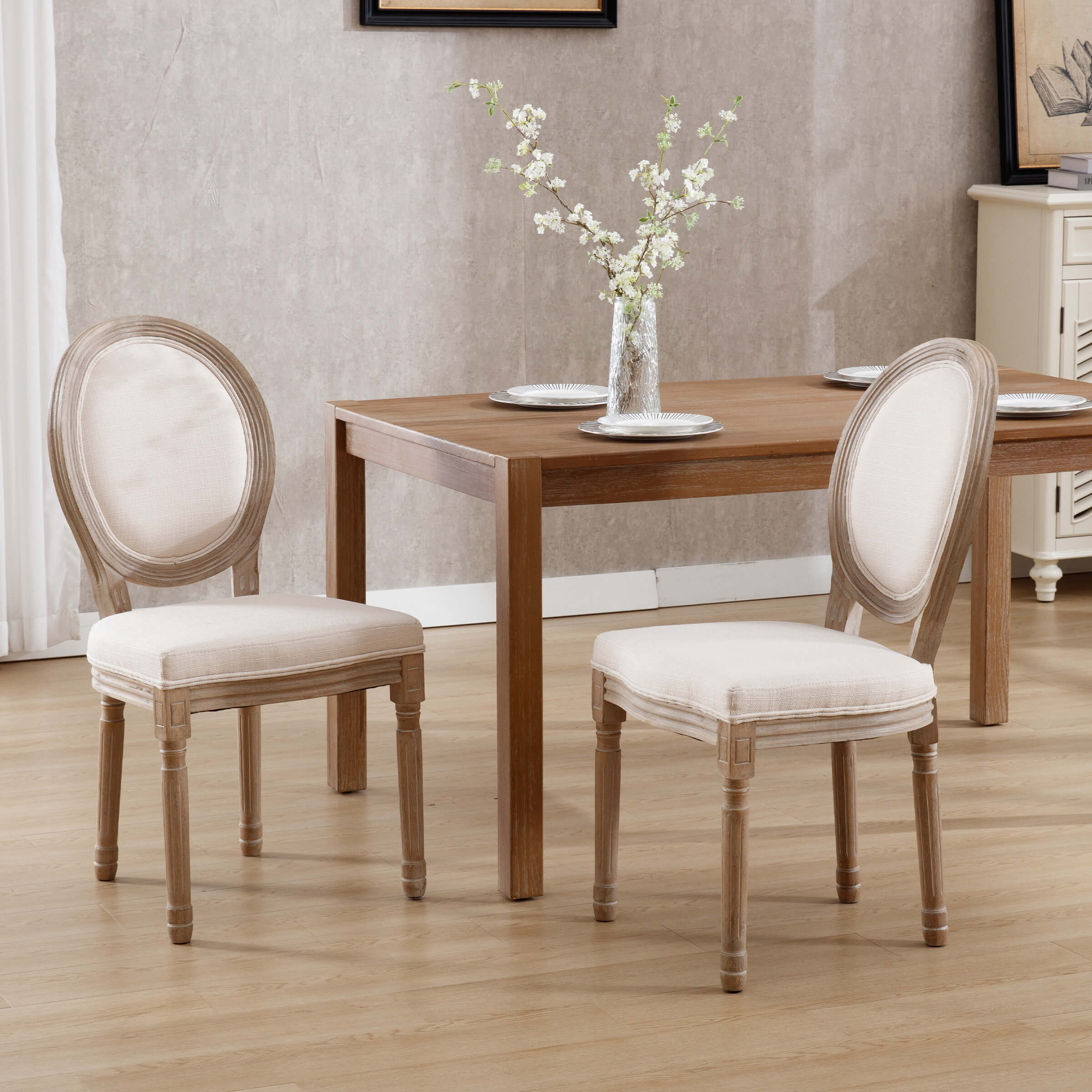 Janoray Classic French Dining Chairs Set of 2-7105DC