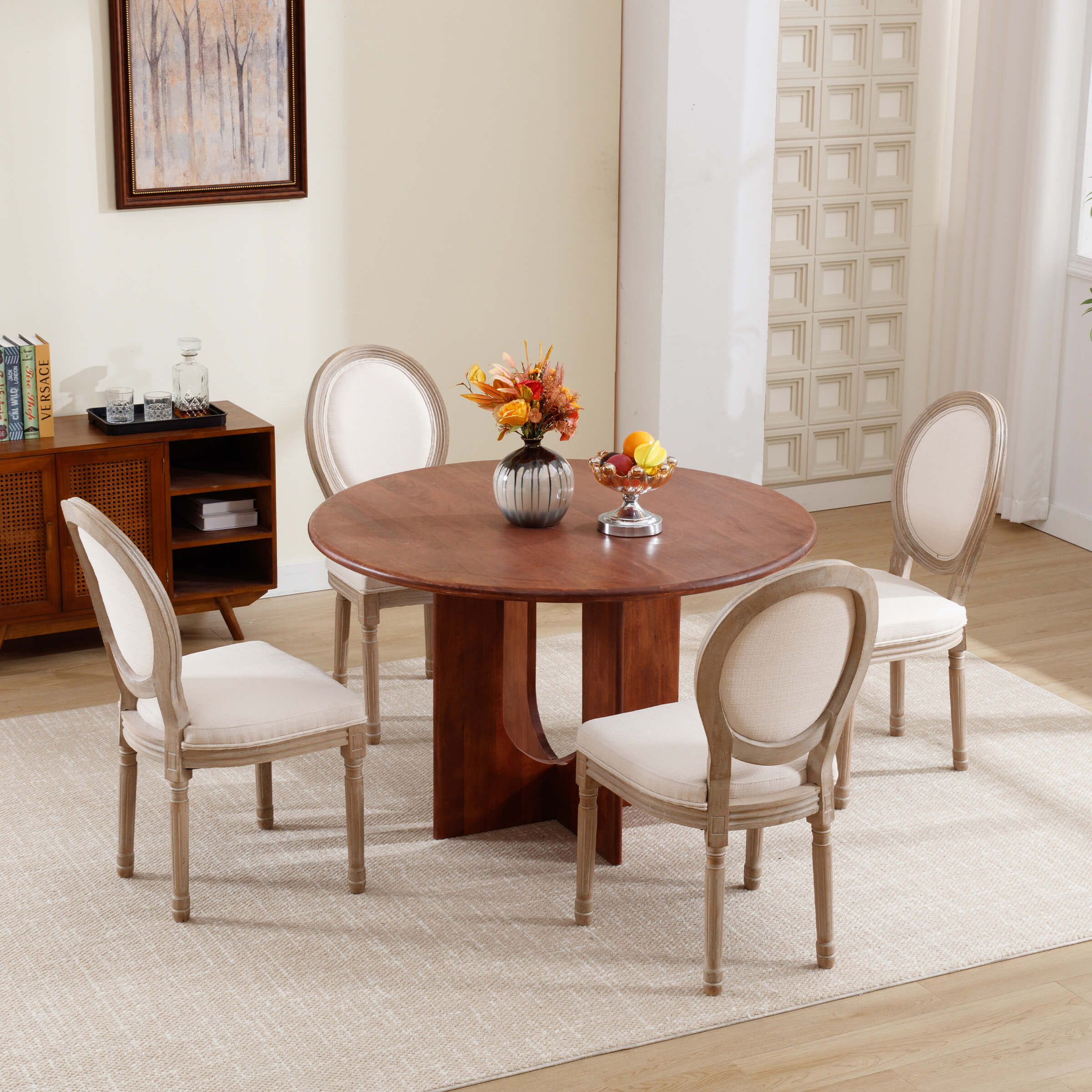 Classic French Dining Chairs Set of 2-7105DC