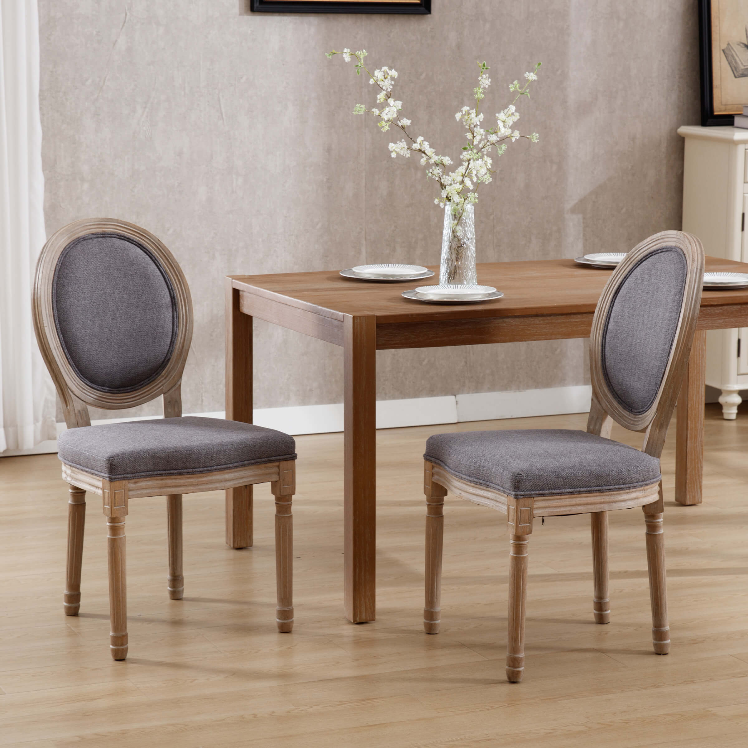Janoray Classic French Dining Chairs Set of 2-7105DC