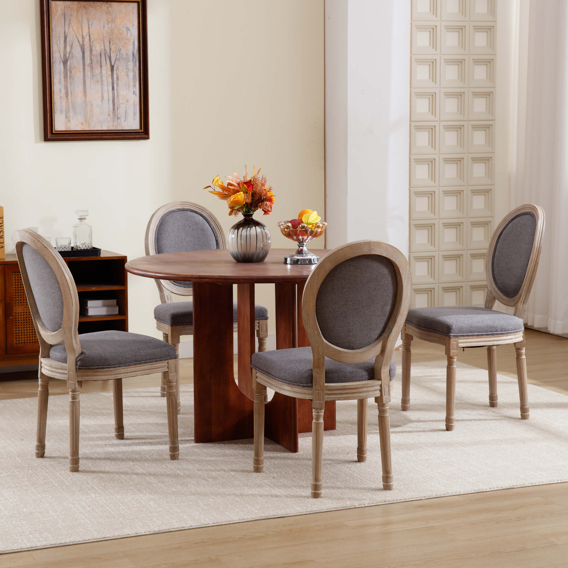 Classic French Dining Chairs Set of 2-7105DC