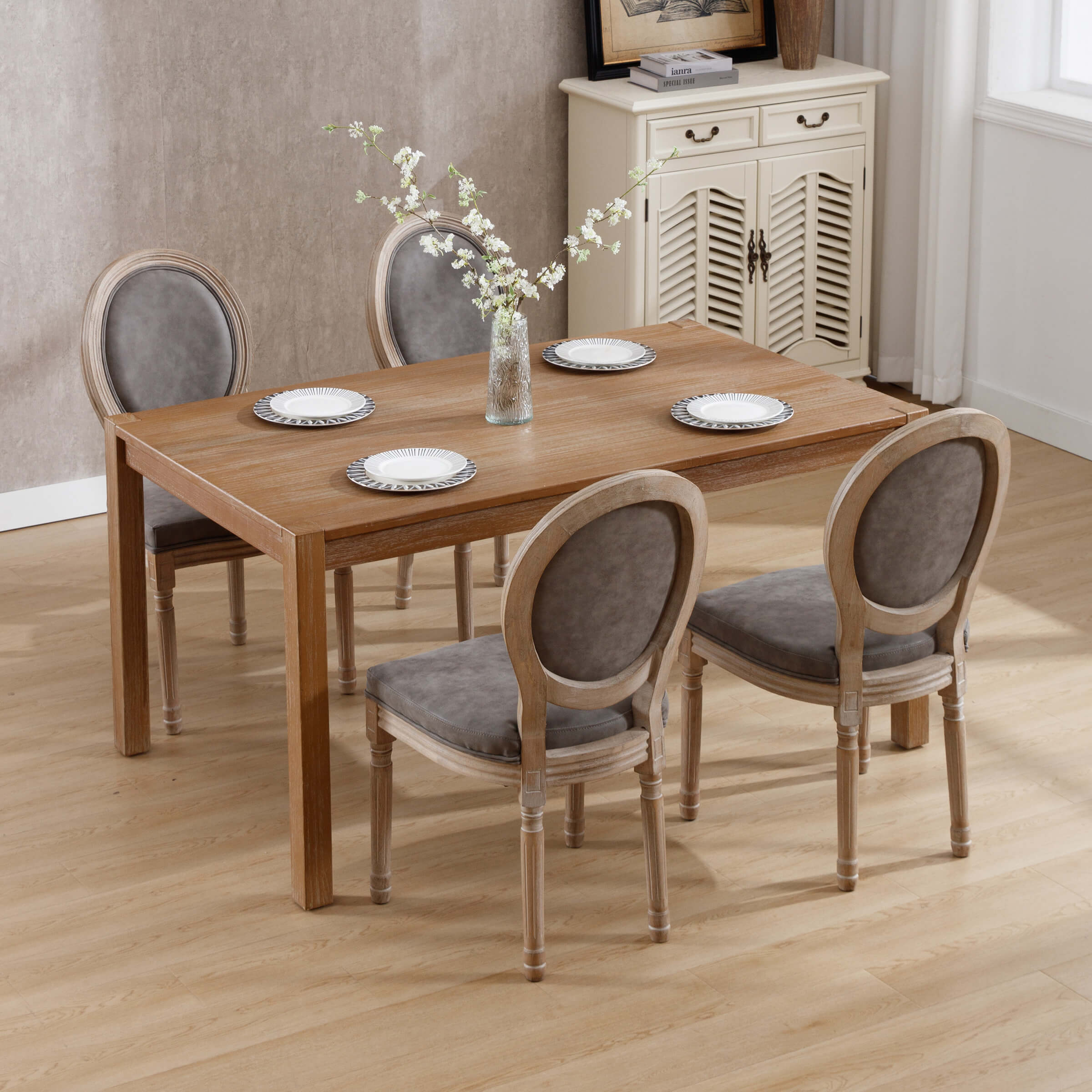 Classic French Dining Chairs Set of 2-7105DC