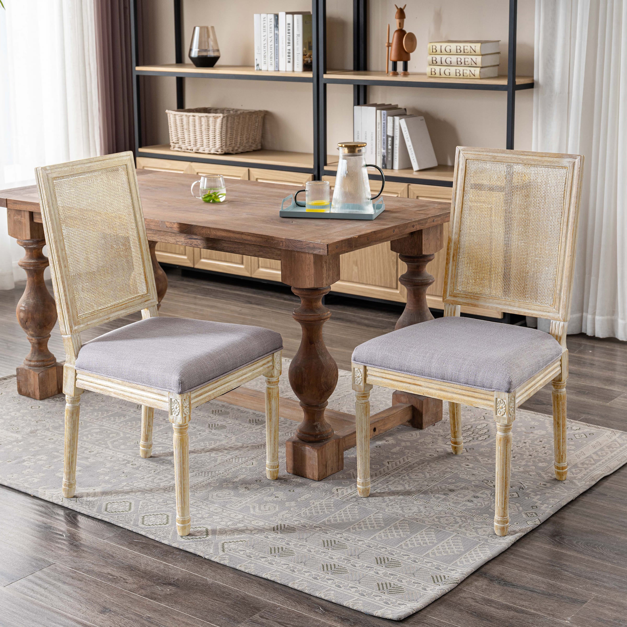Farmhouse Dining Chairs Set of 2 - 7106DC