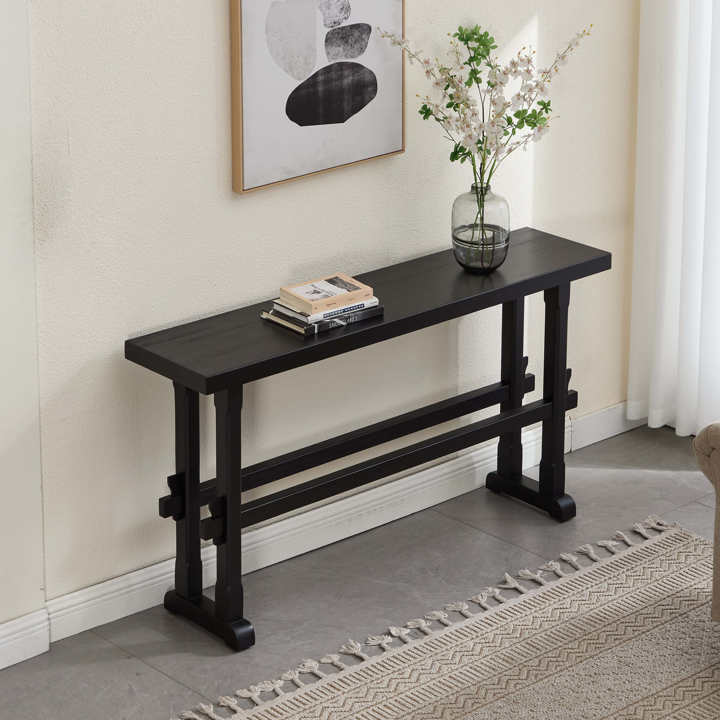 CIMOTA 59" Farmhouse Narrow Entryway Table - 22646ET