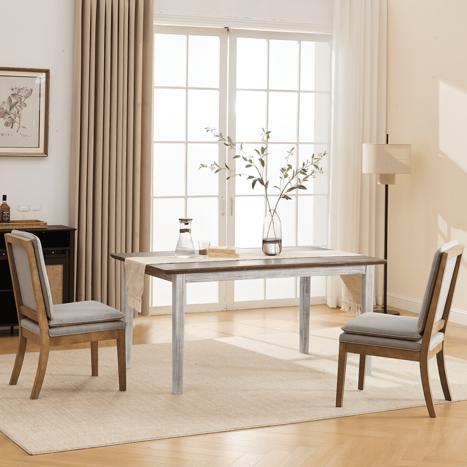 Janoray Farmhouse Wooden Dining Table - 22745DT