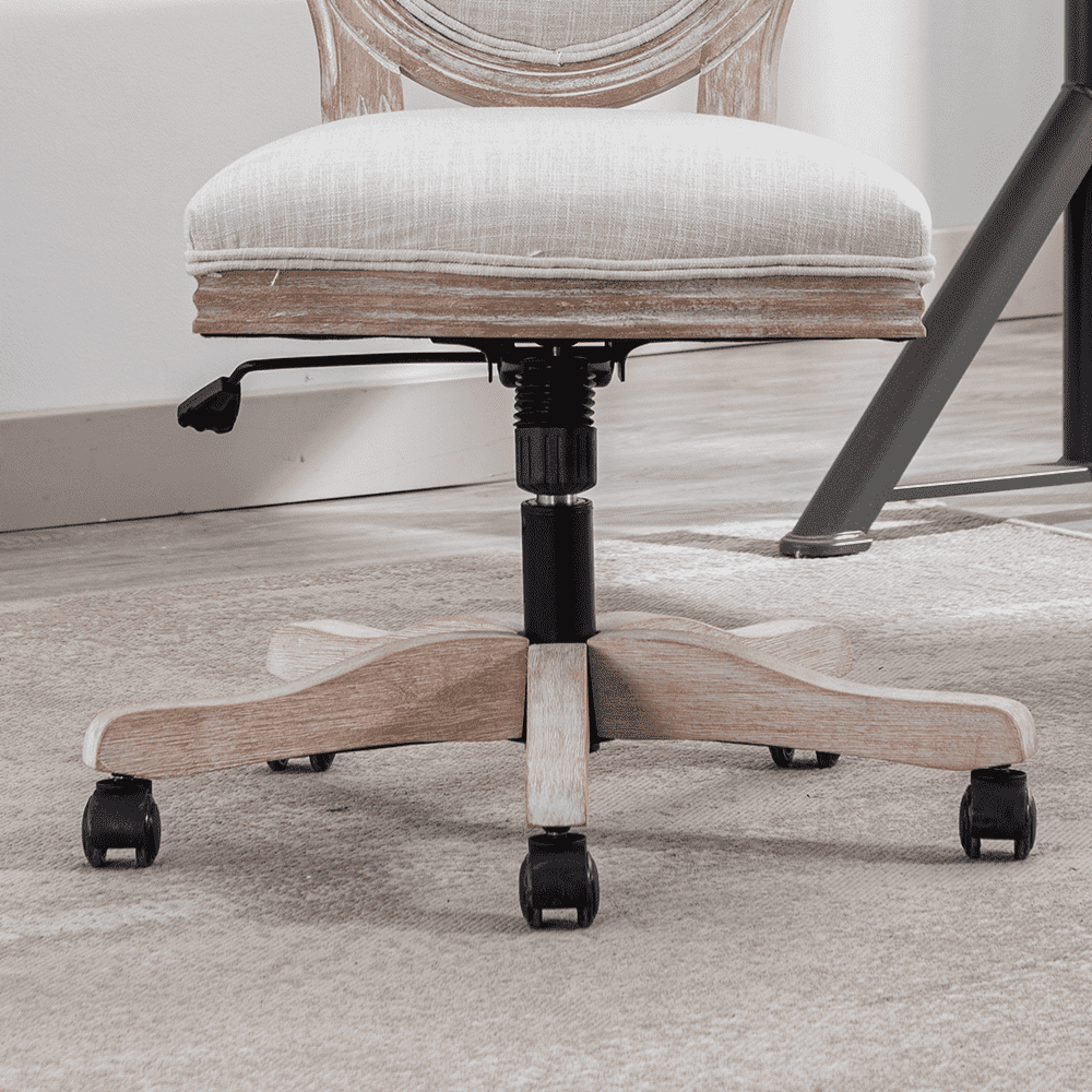 Janoray French Country Swivel Office Chair 1 PCS - 7105ROC