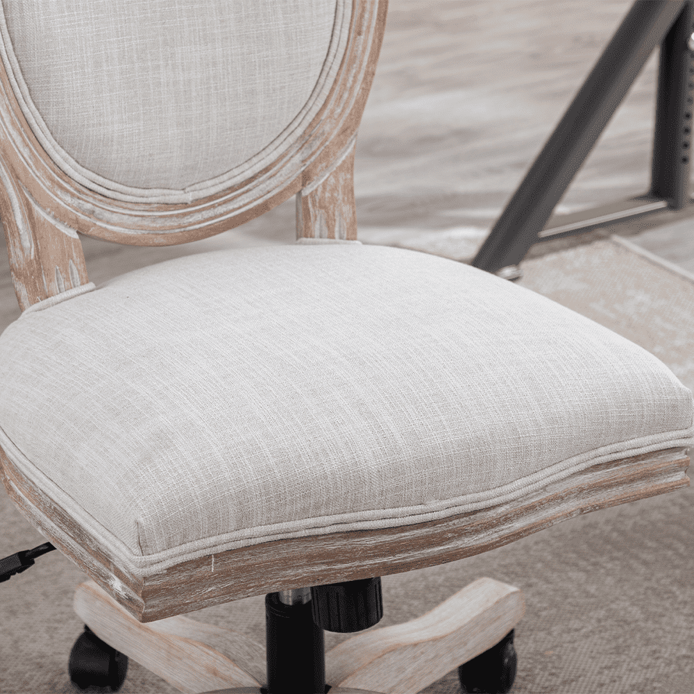 Janoray French Country Swivel Office Chair 1 PCS - 7105ROC