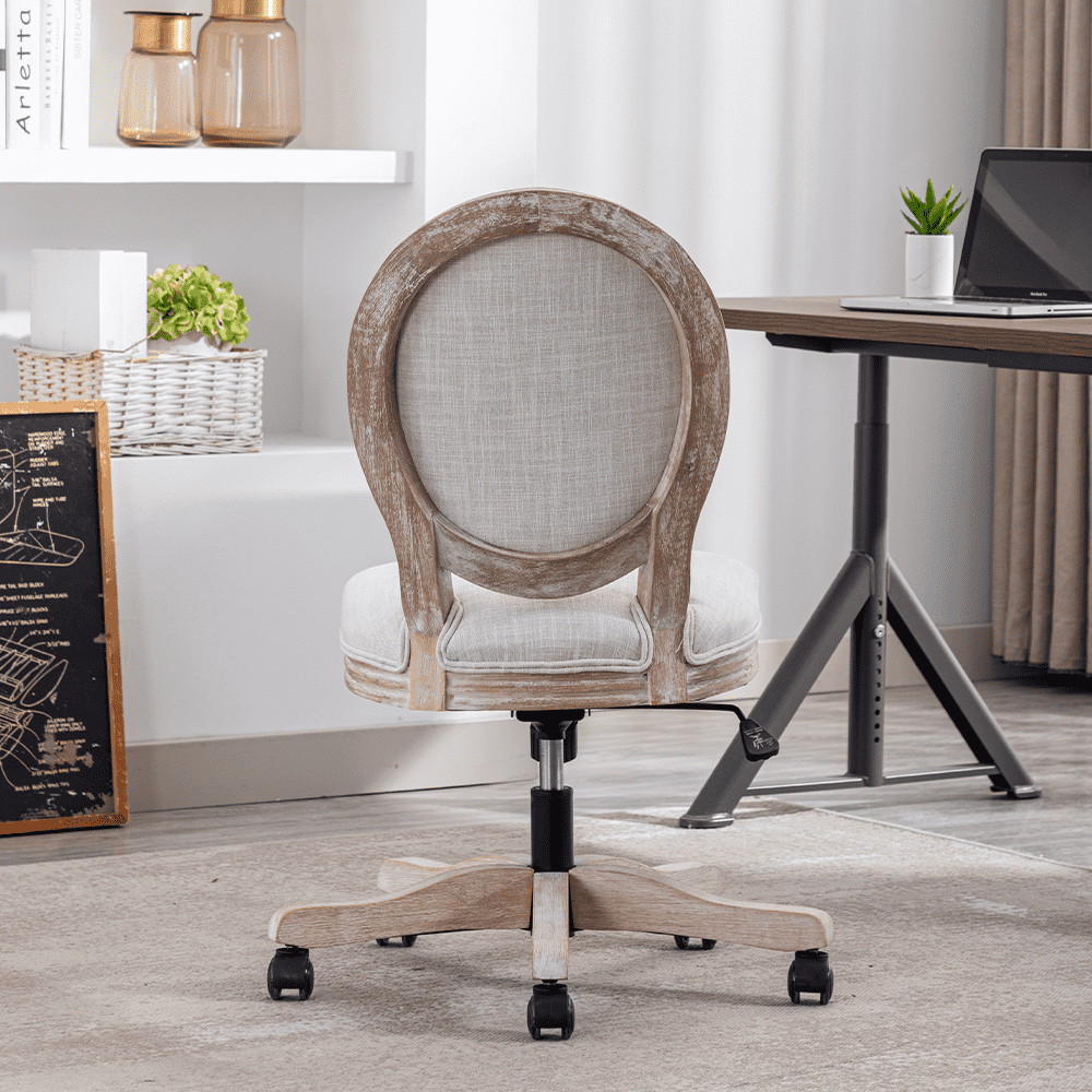 Janoray French Country Swivel Office Chair 1 PCS - 7105ROC