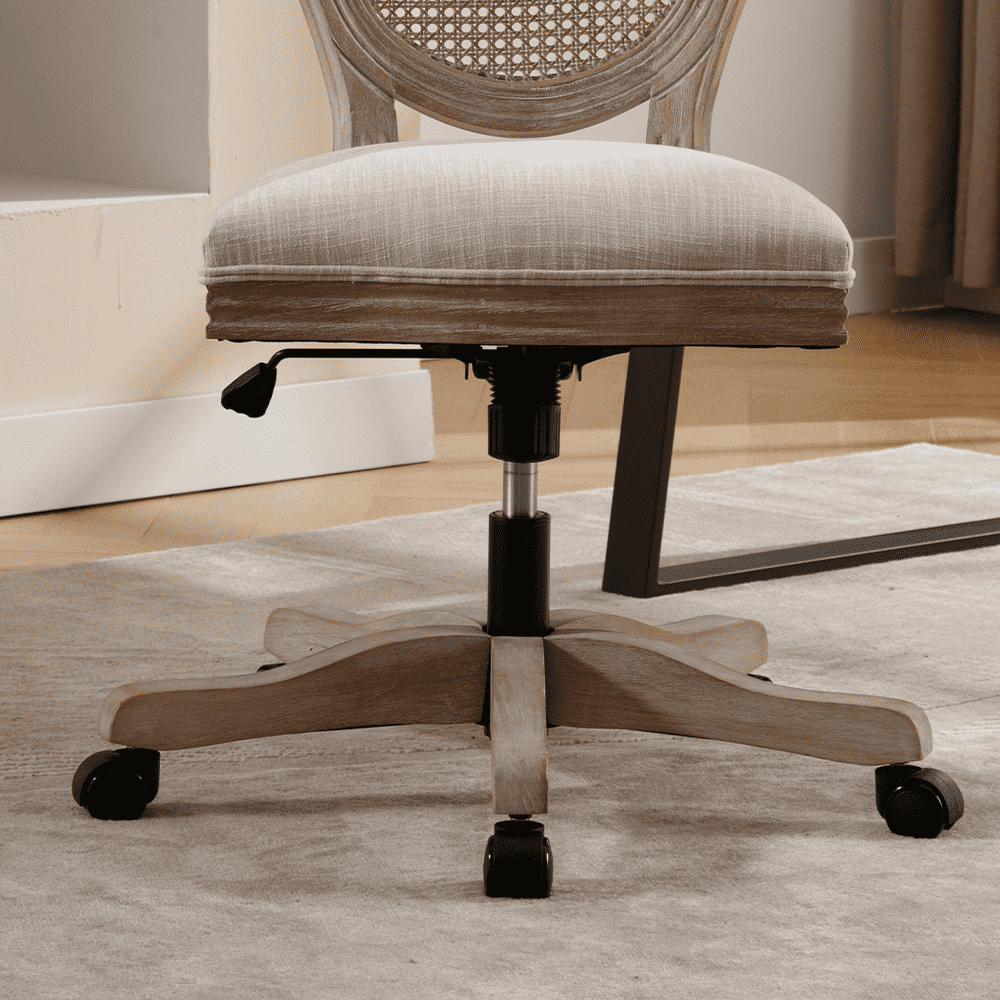 Janoray French Country Swivel Office Chair 1 PCS - 7105ROC