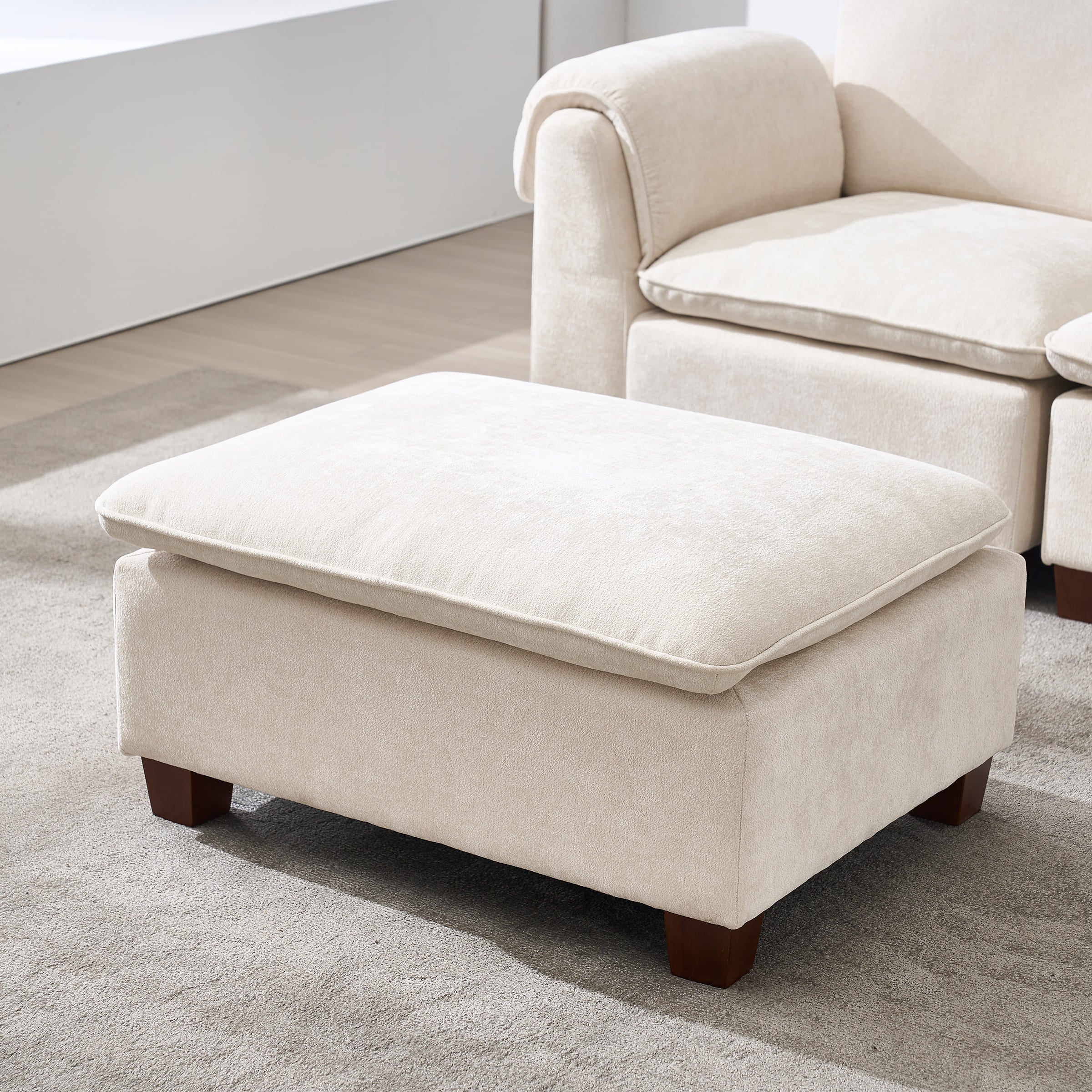 VESCASA Modern Armrest Chenille Sectional Sofa - 1017SF