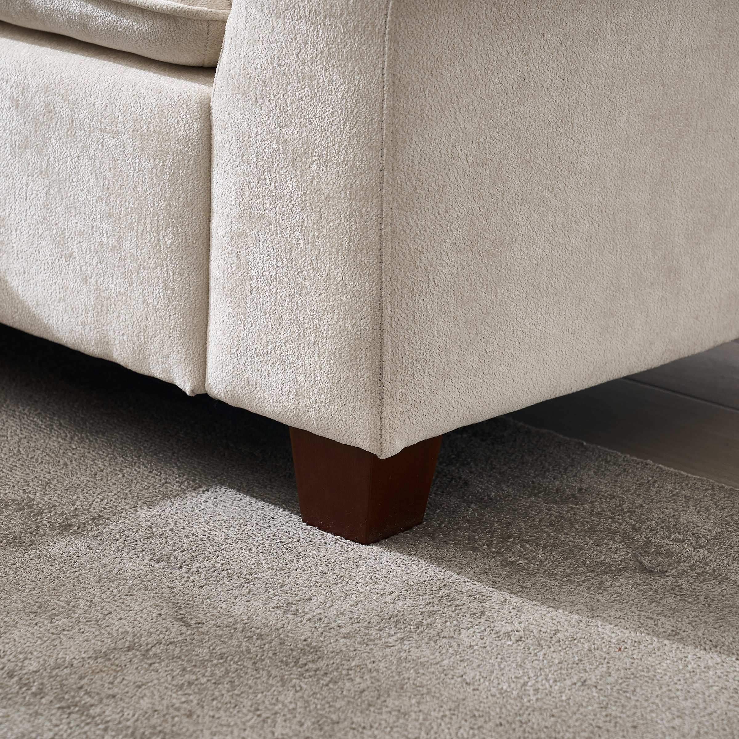 VESCASA Modern Armrest Chenille Sectional Sofa - 1017SF