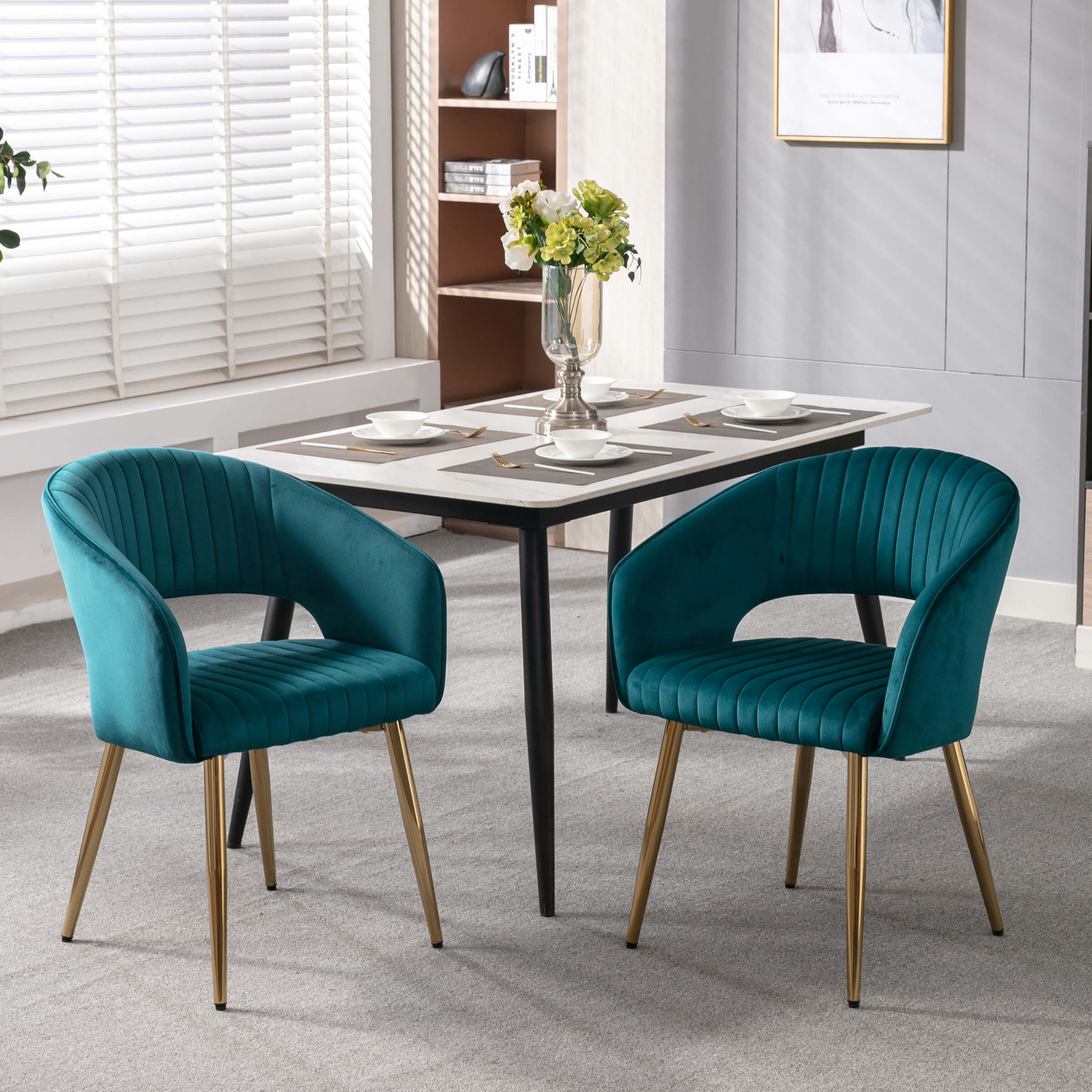 CHICAURA Modern Dining Chairs Set of 2 - 3059DC