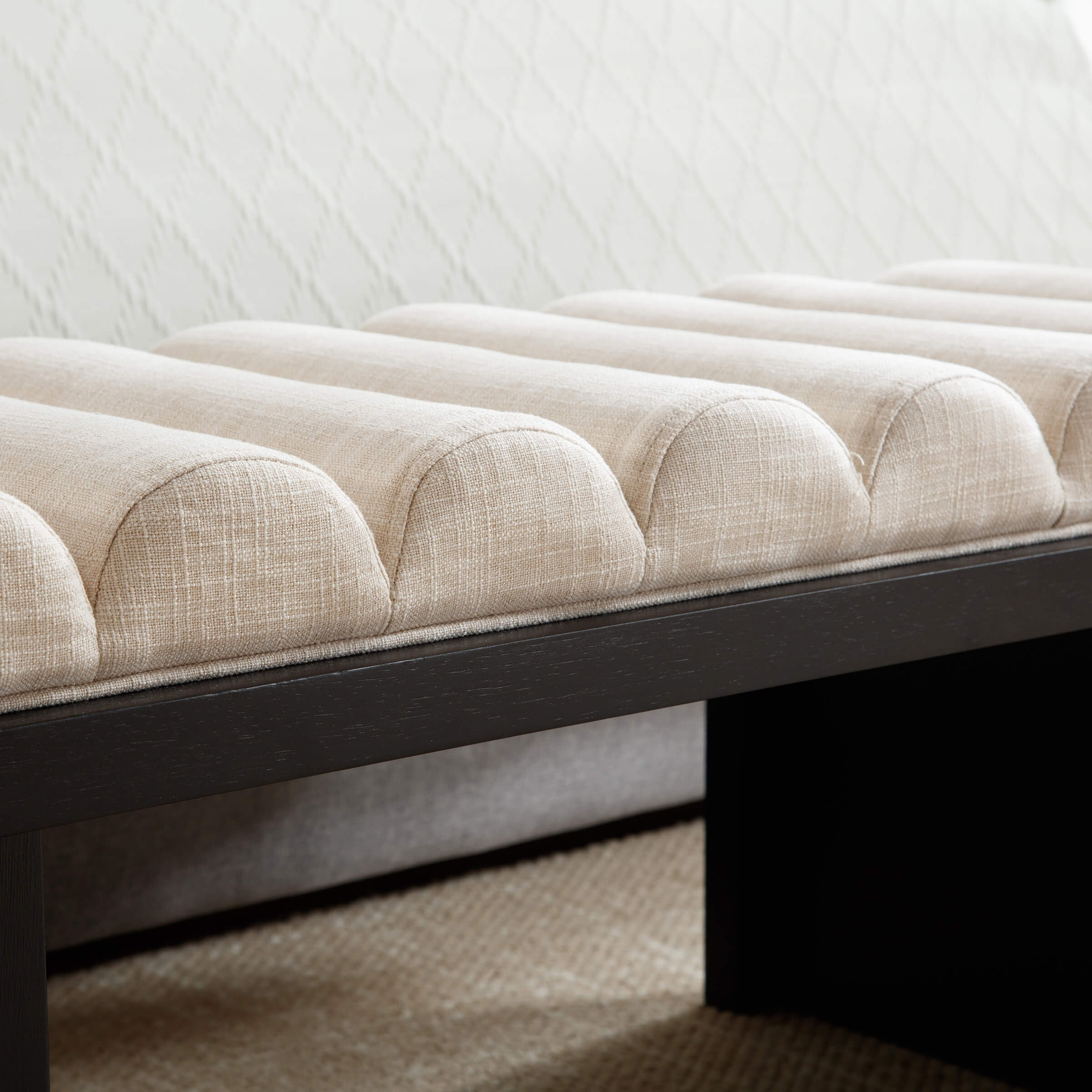 EALSON Modern Padded Wood Frame Bench - 2639BH