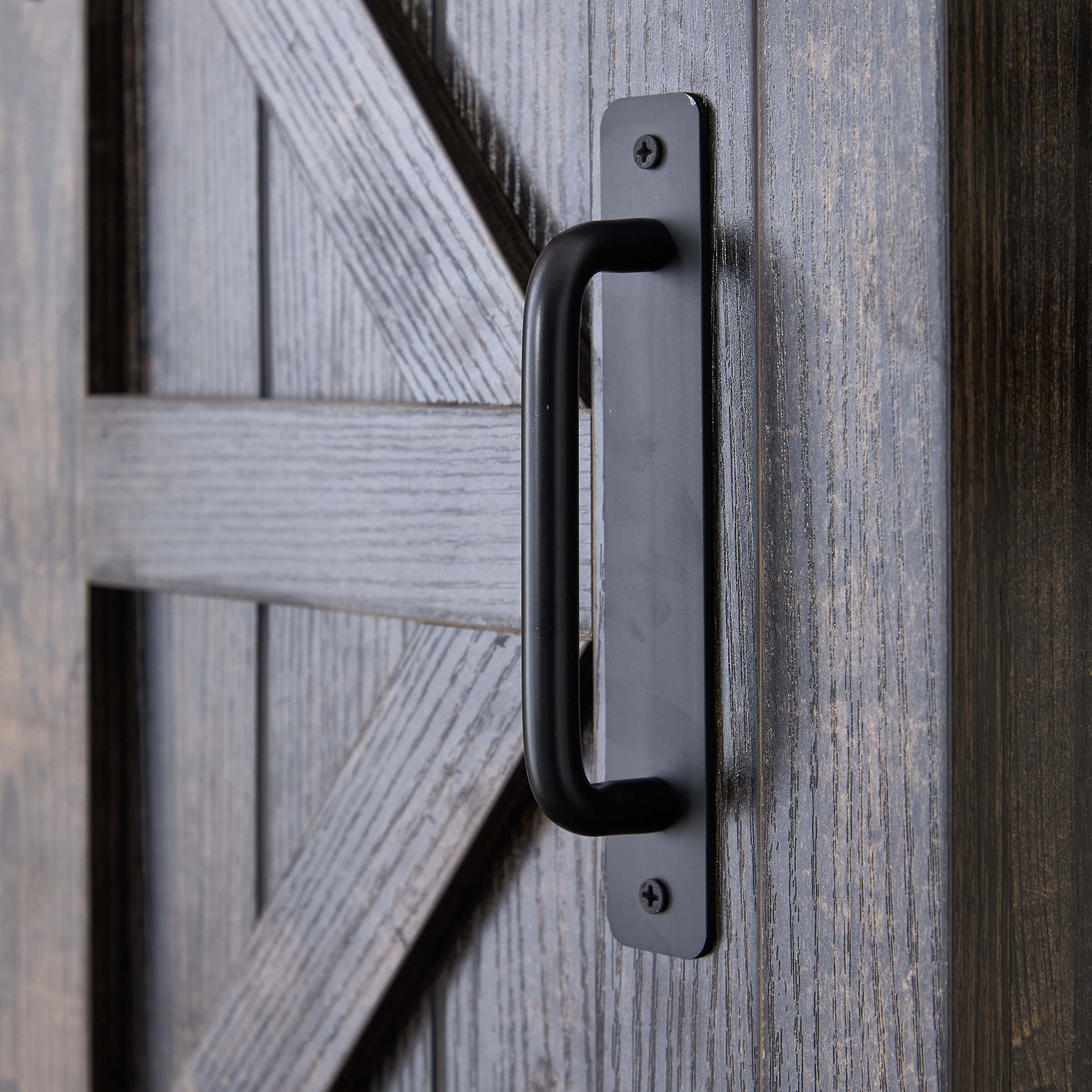 Kmax Rustic Farmhouse Cabinet with Sliding Barn Door - XX156CB