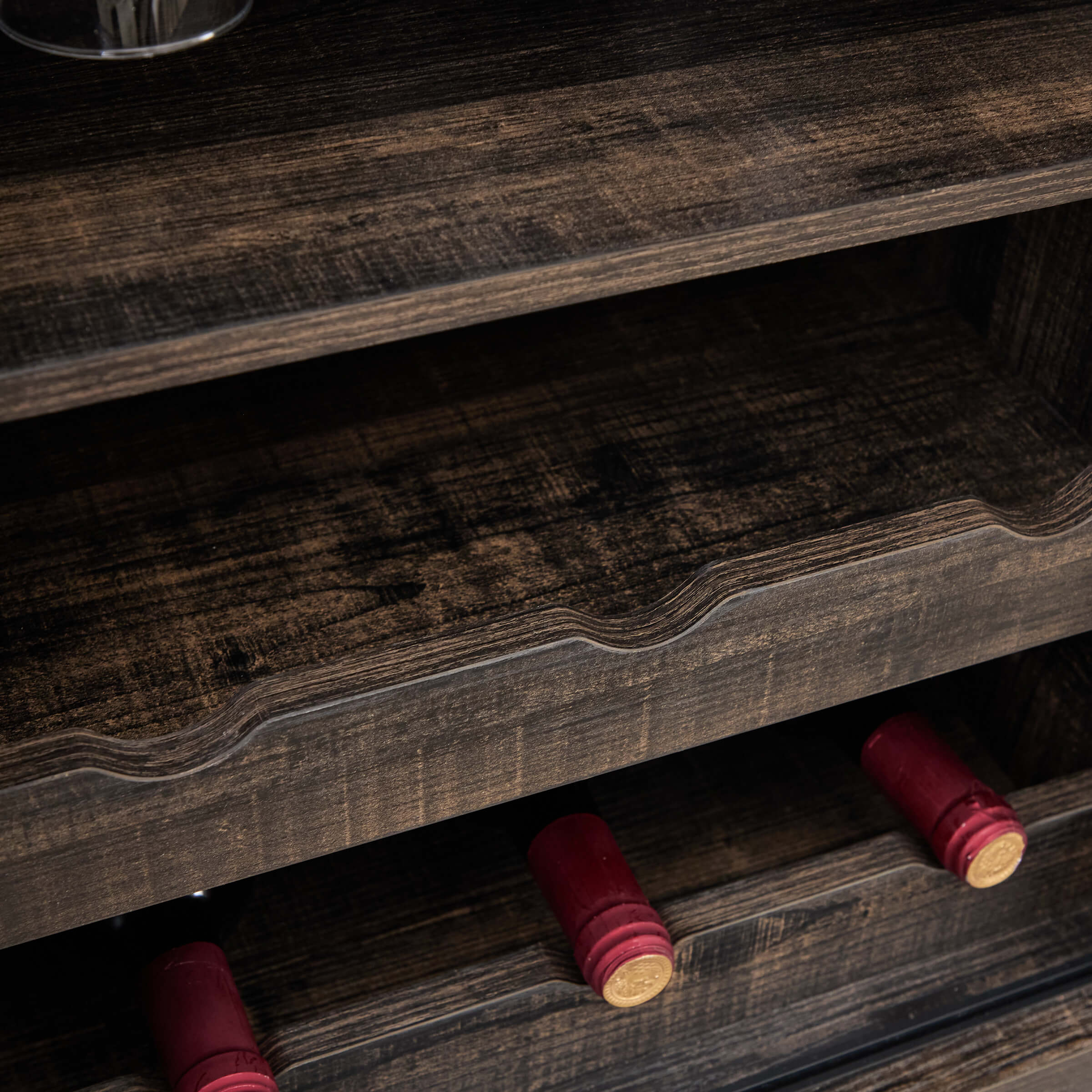 Kmax Rustic Farmhouse Cabinet with Sliding Barn Door - XX156CB