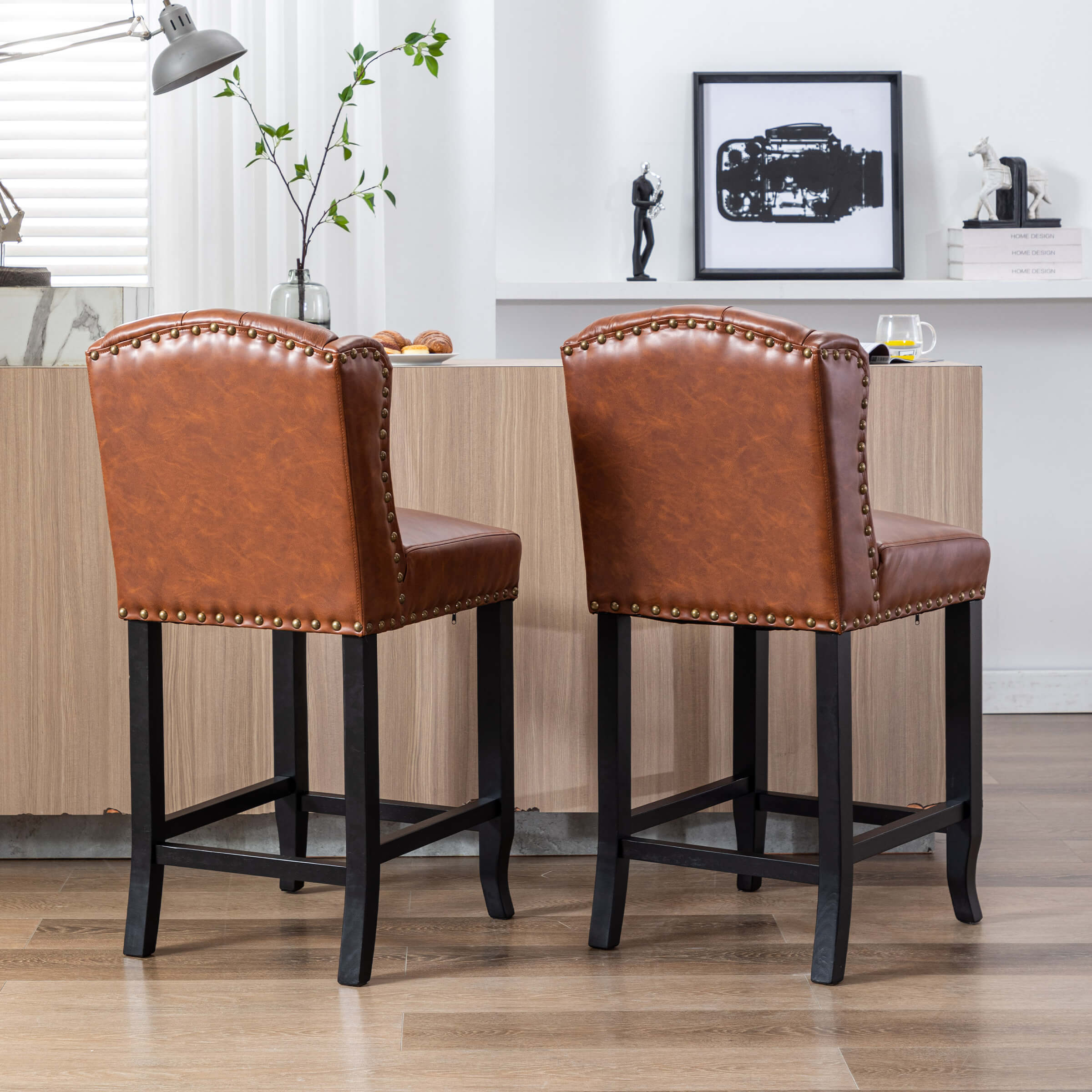 Janoray 26"H Tufted Counter Stools Set of 2 - 5615CS