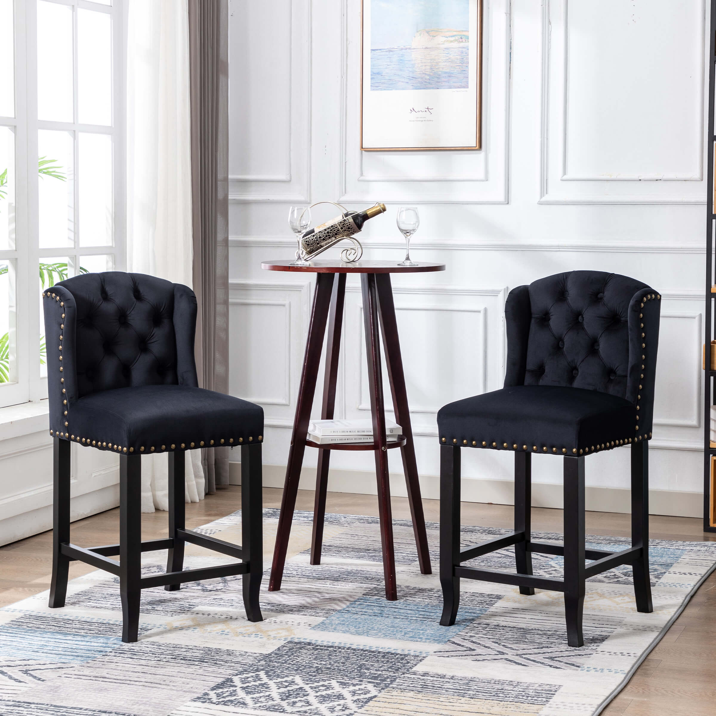 Janoray 26"H Tufted Counter Stools Set of 2 - 5615CS