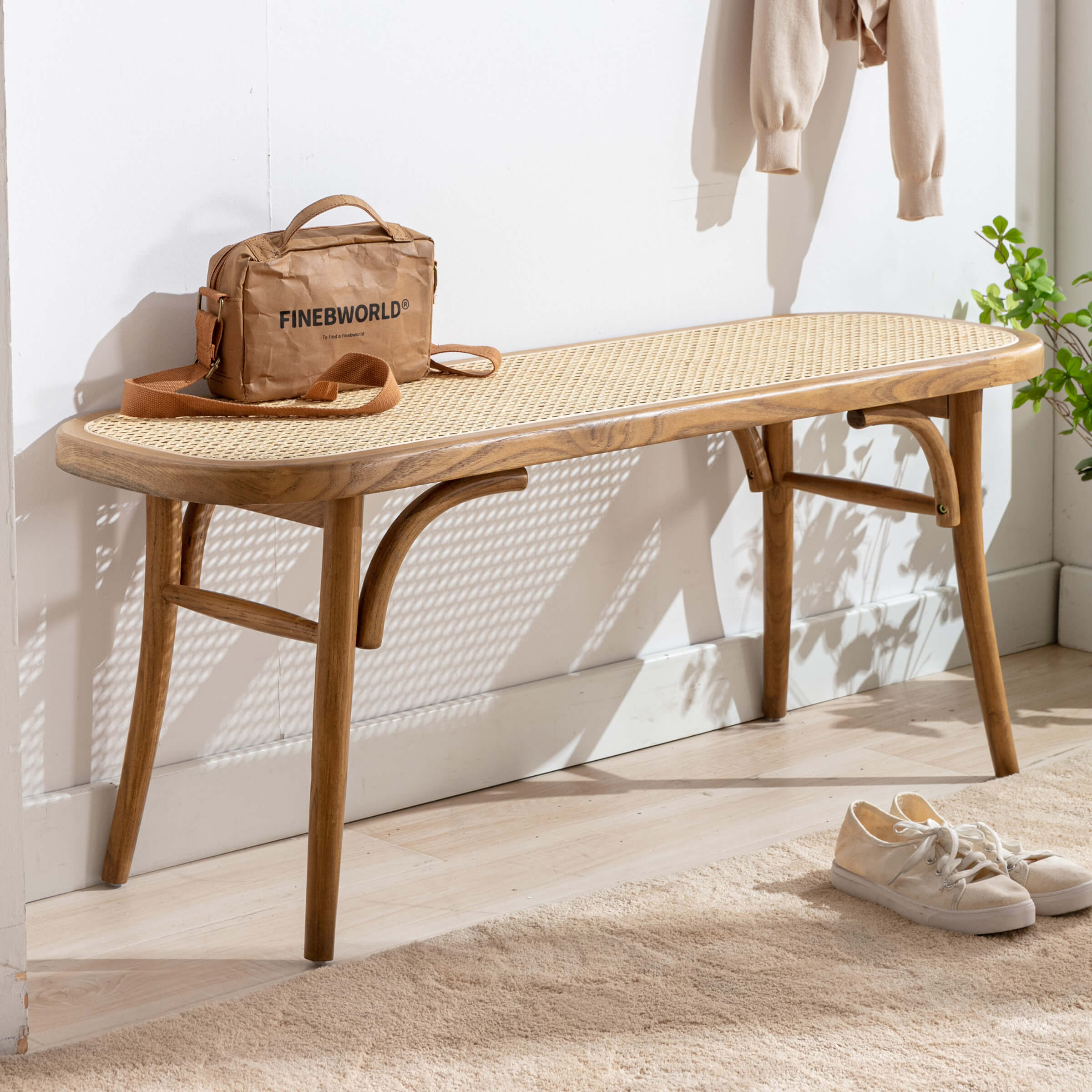 Janoray Wood Dining Bench for Entryway - 1972BH