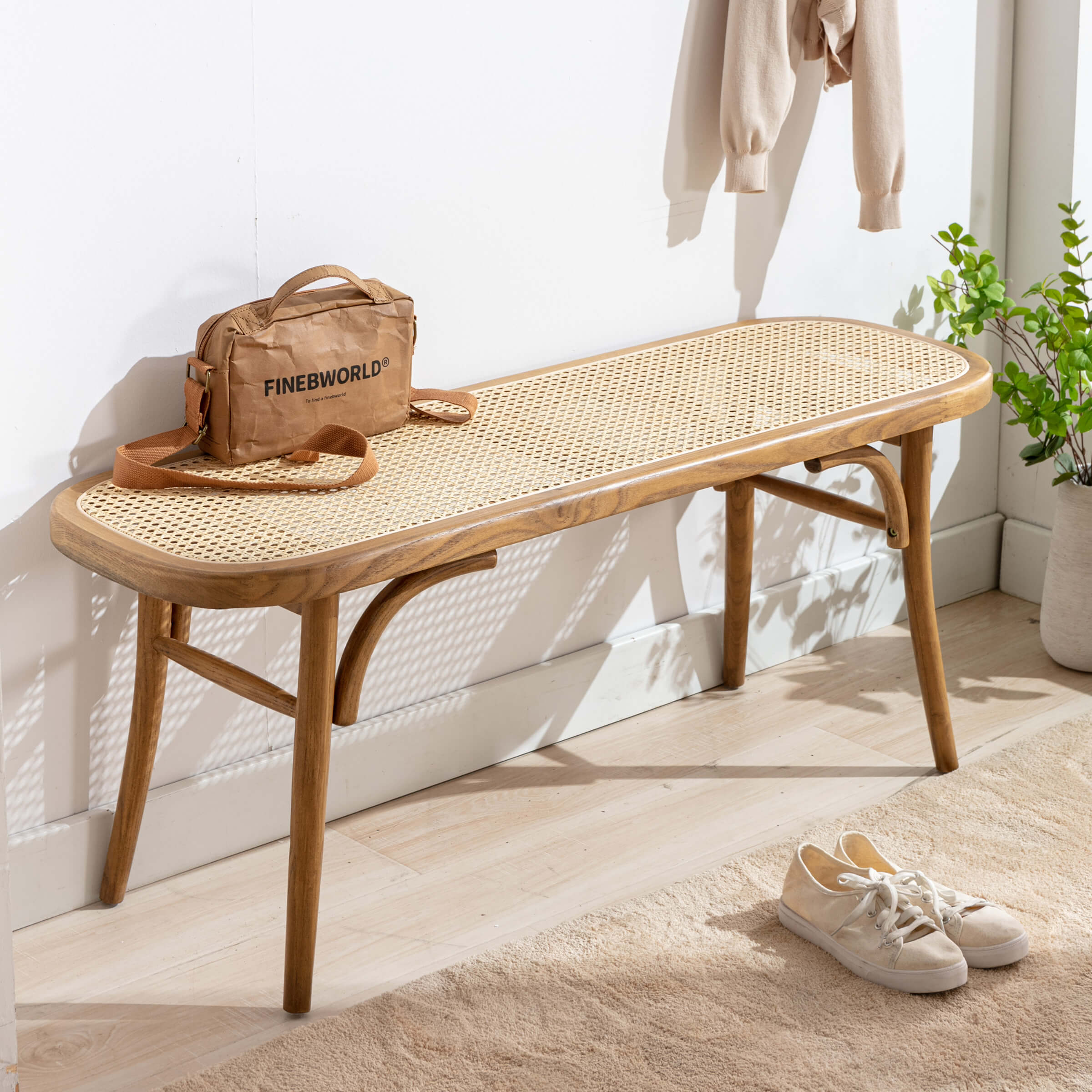 Janoray Wood Dining Bench for Entryway - 1972BH