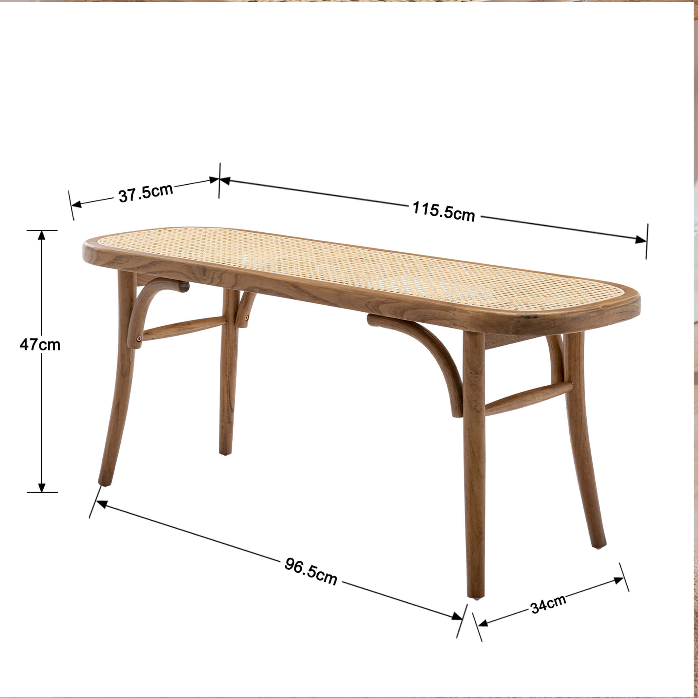 Janoray Wood Dining Bench for Entryway - 1972BH