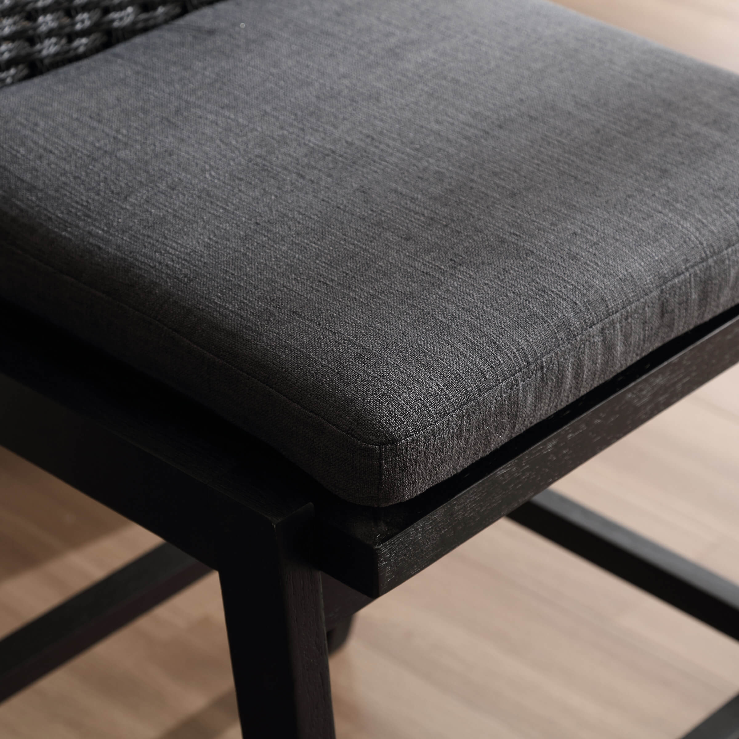 Kmax 27.25"H Woven Linen Counter Stools Set of 2 - 5743CS