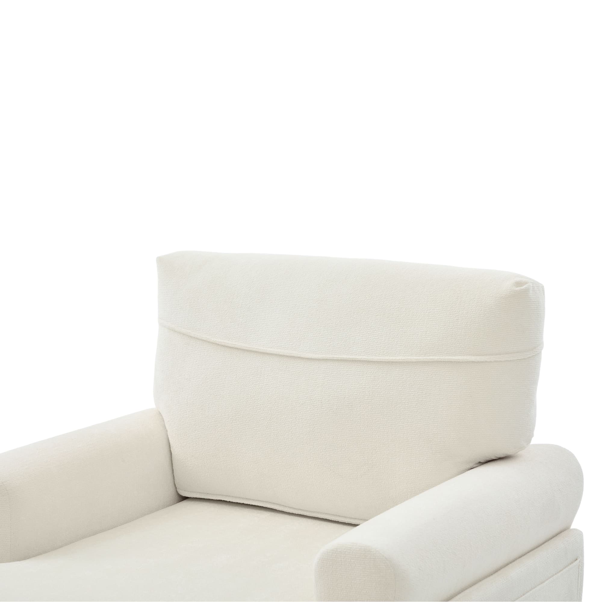 49.4" Chenille Accent Chair Chaise Lounge Wide Cushion Lounger