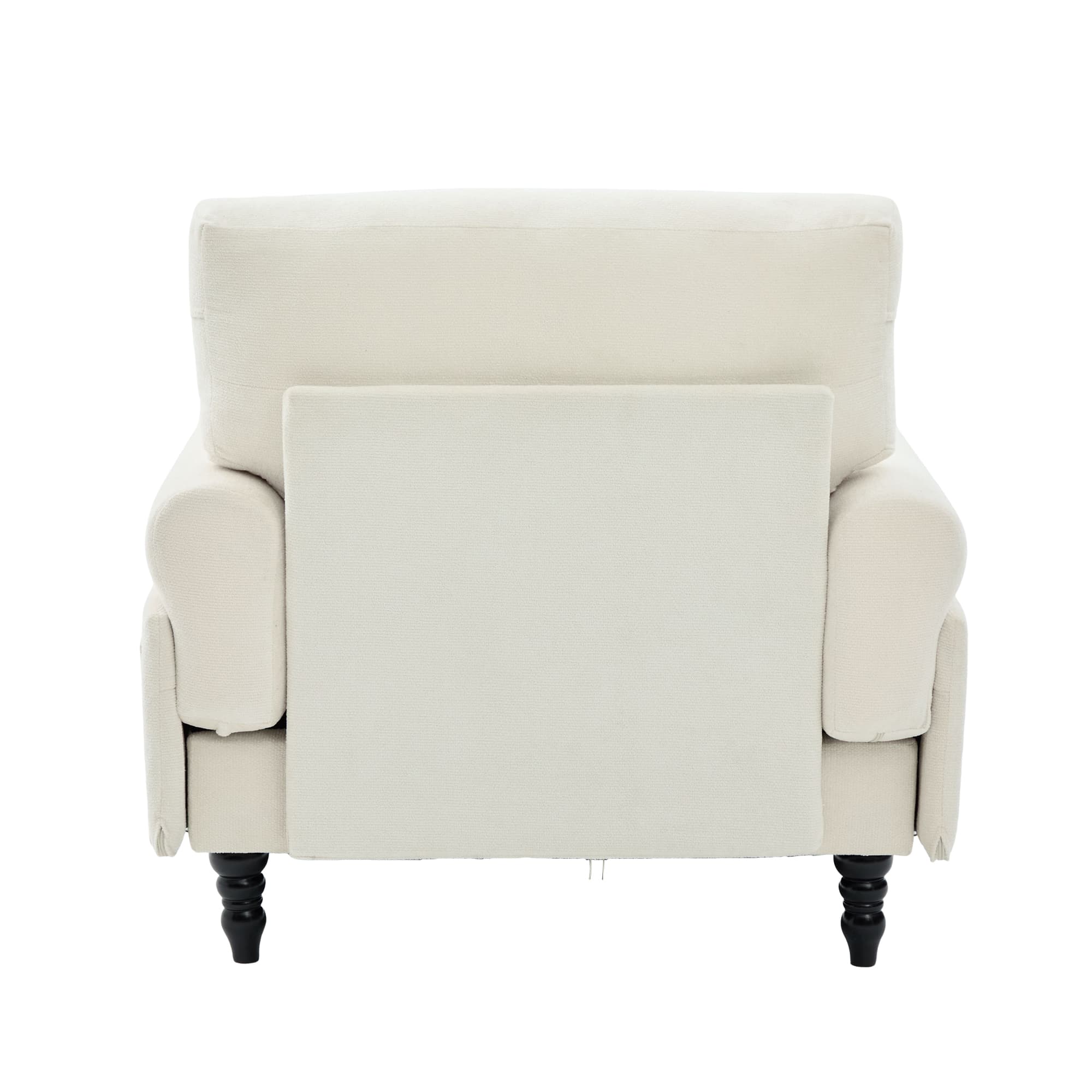 49.4" Chenille Accent Chair Chaise Lounge Wide Cushion Lounger