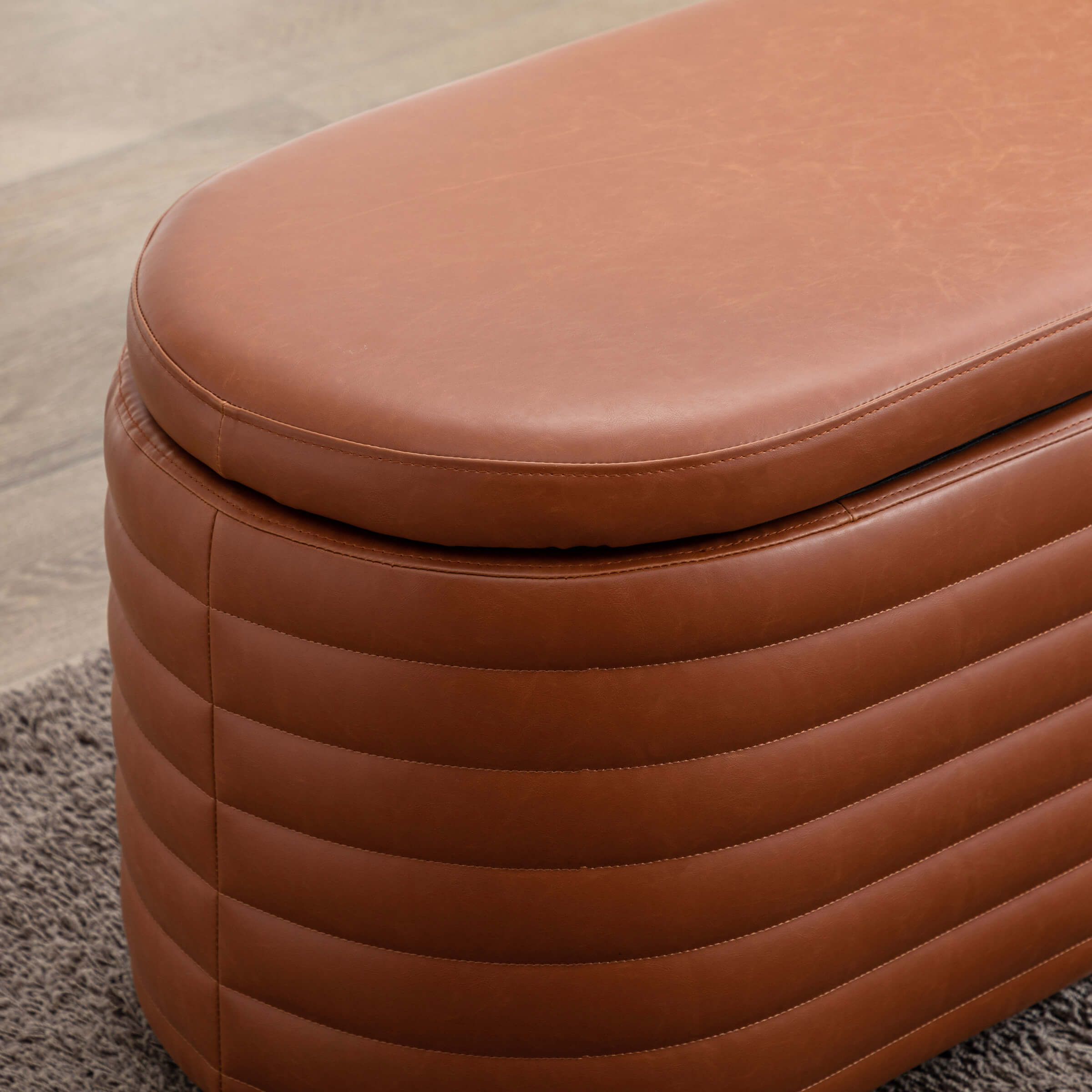 ROCITY 45" Comfy Upholstered Storage Bench - 2436BH