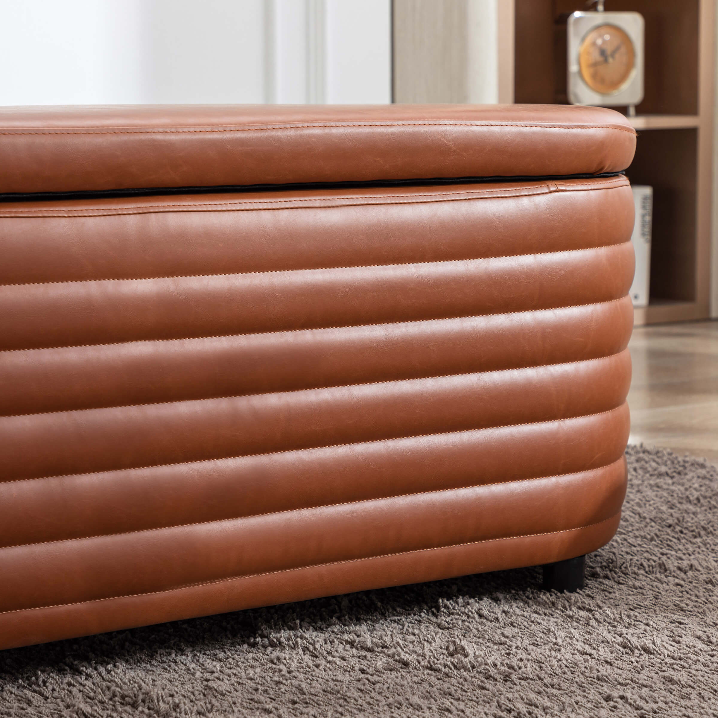 ROCITY 45" Comfy Upholstered Storage Bench - 2436BH