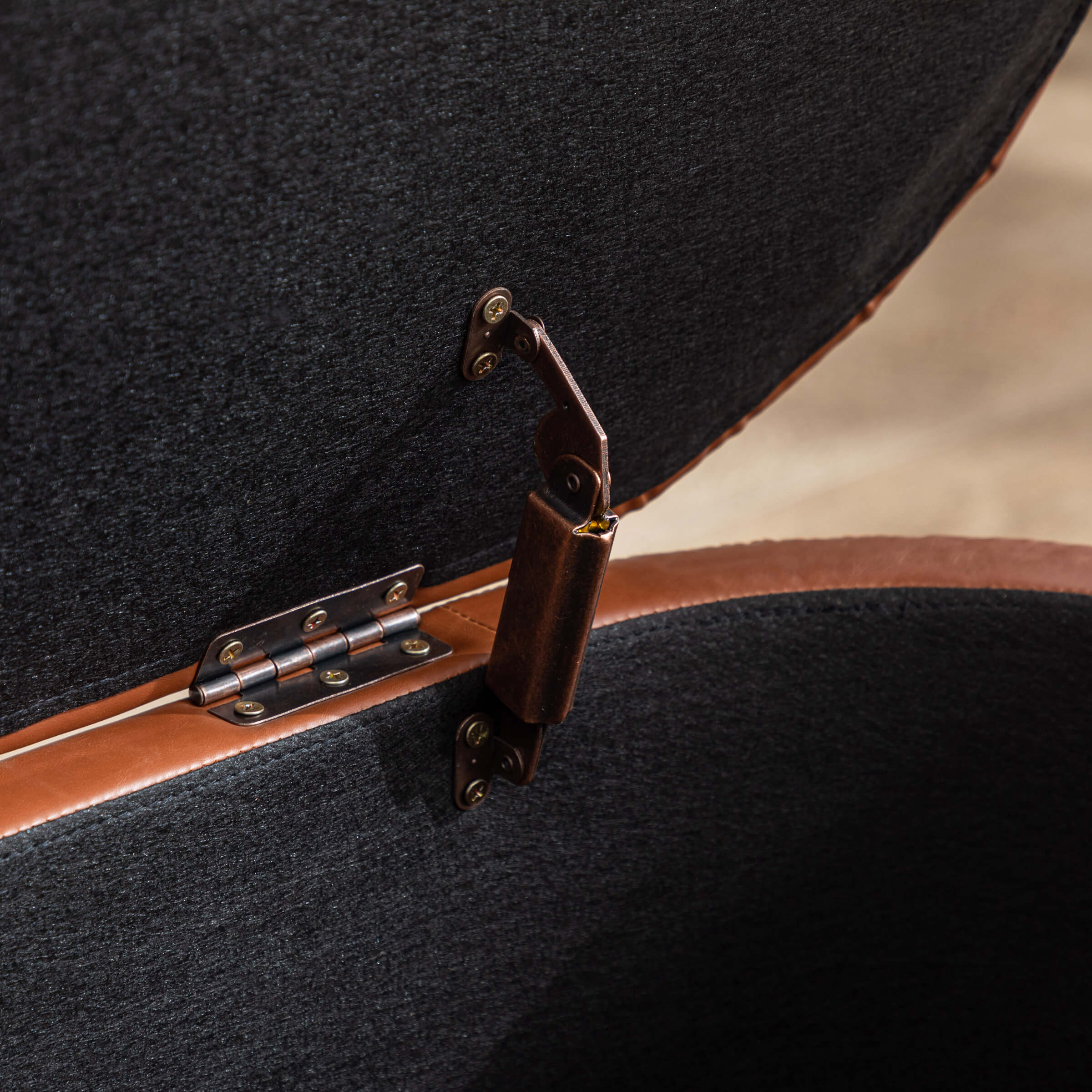 ROCITY 45" Comfy Upholstered Storage Bench - 2436BH