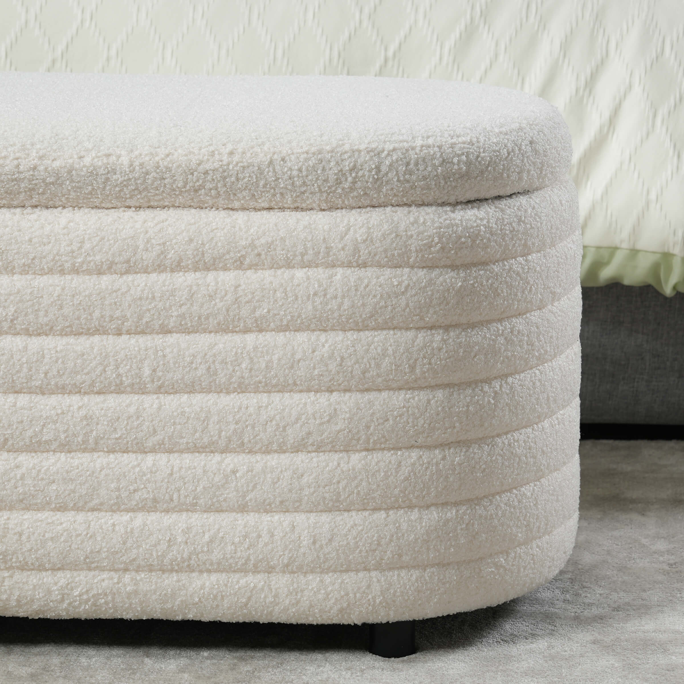 ROCITY 45" Comfy Upholstered Storage Bench - 2436BH