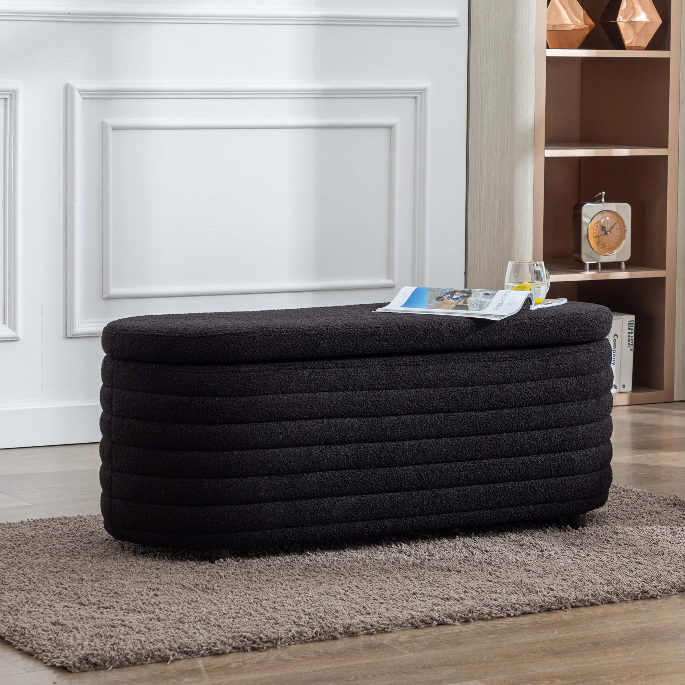 ROCITY 45" Comfy Upholstered Storage Bench - 2436BH