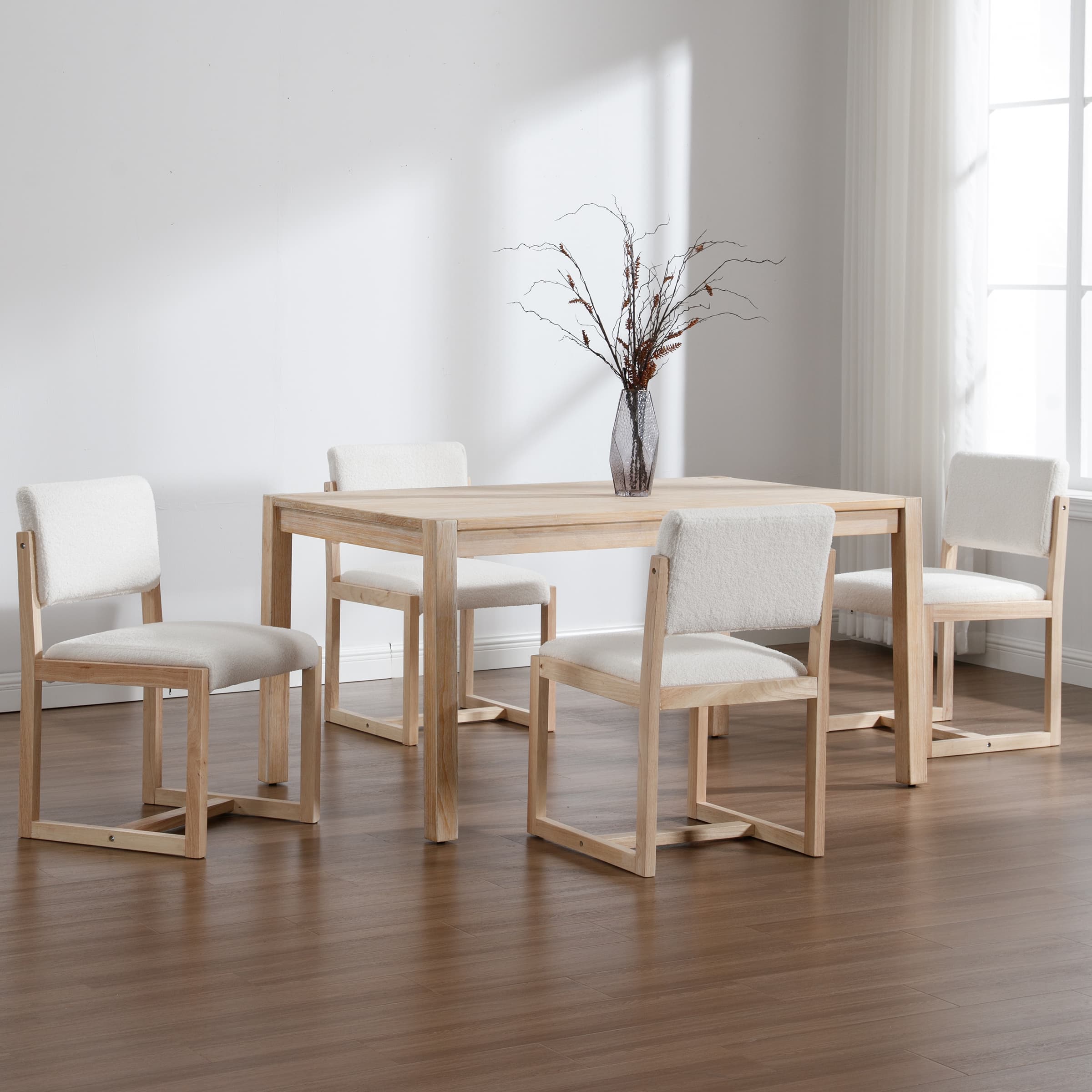 Janoray Upholstered Wood Dining Chairs Set of 2 - 1955DC