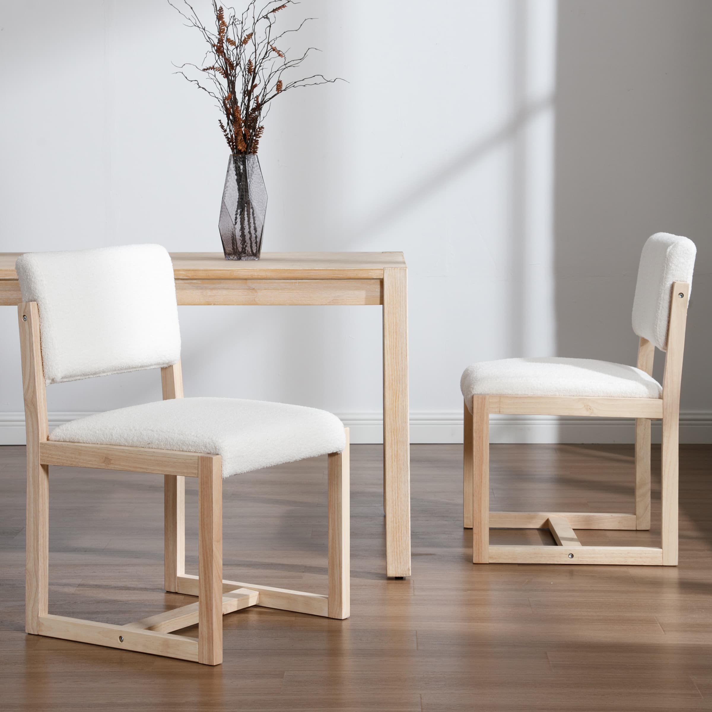 Janoray Upholstered Wood Dining Chairs Set of 2 - 1955DC